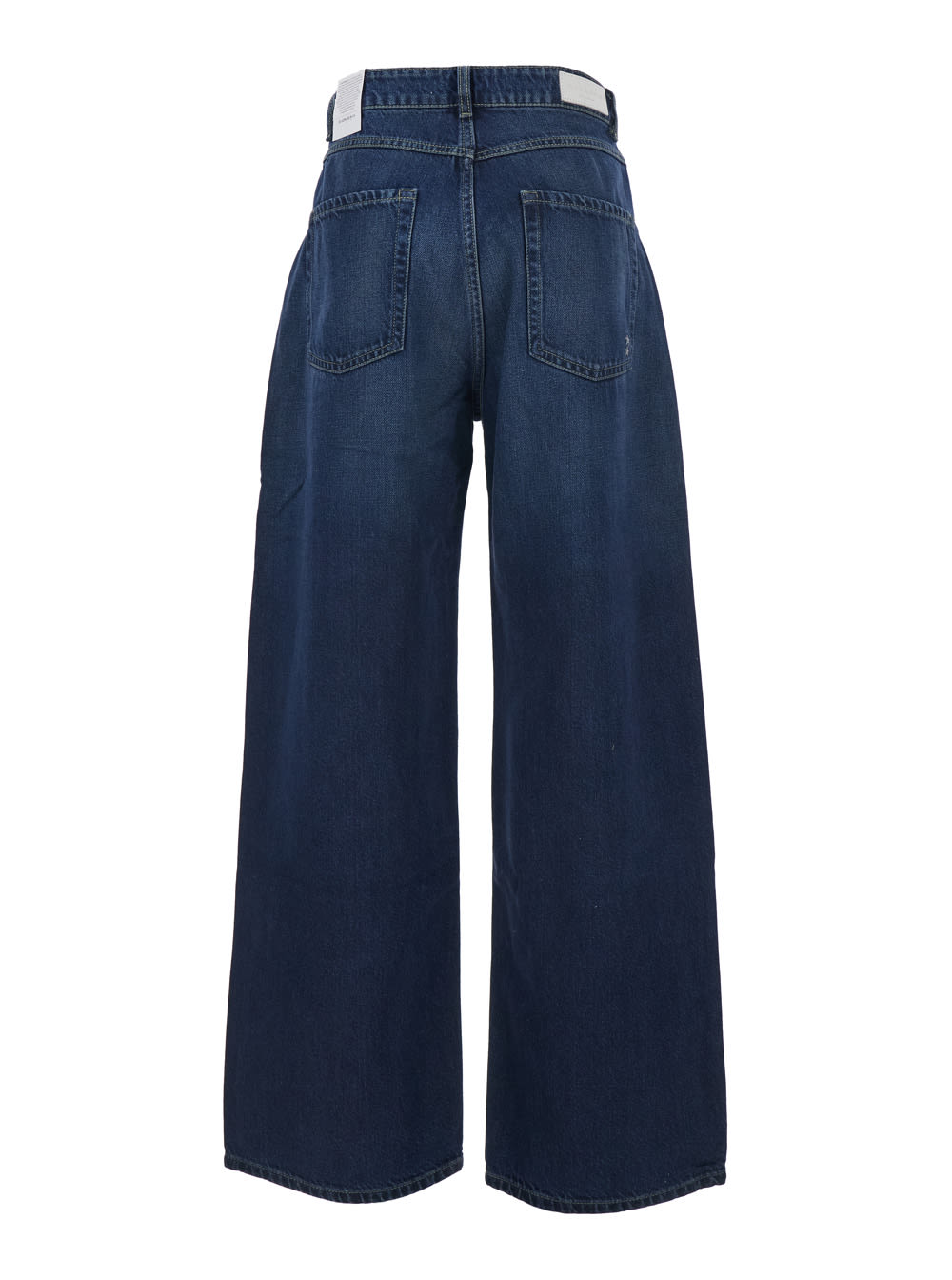 Icon Denim Poppy Blue Jeans With Logo Patch On The Rear And Belt Loops In Denim Woman In Blue