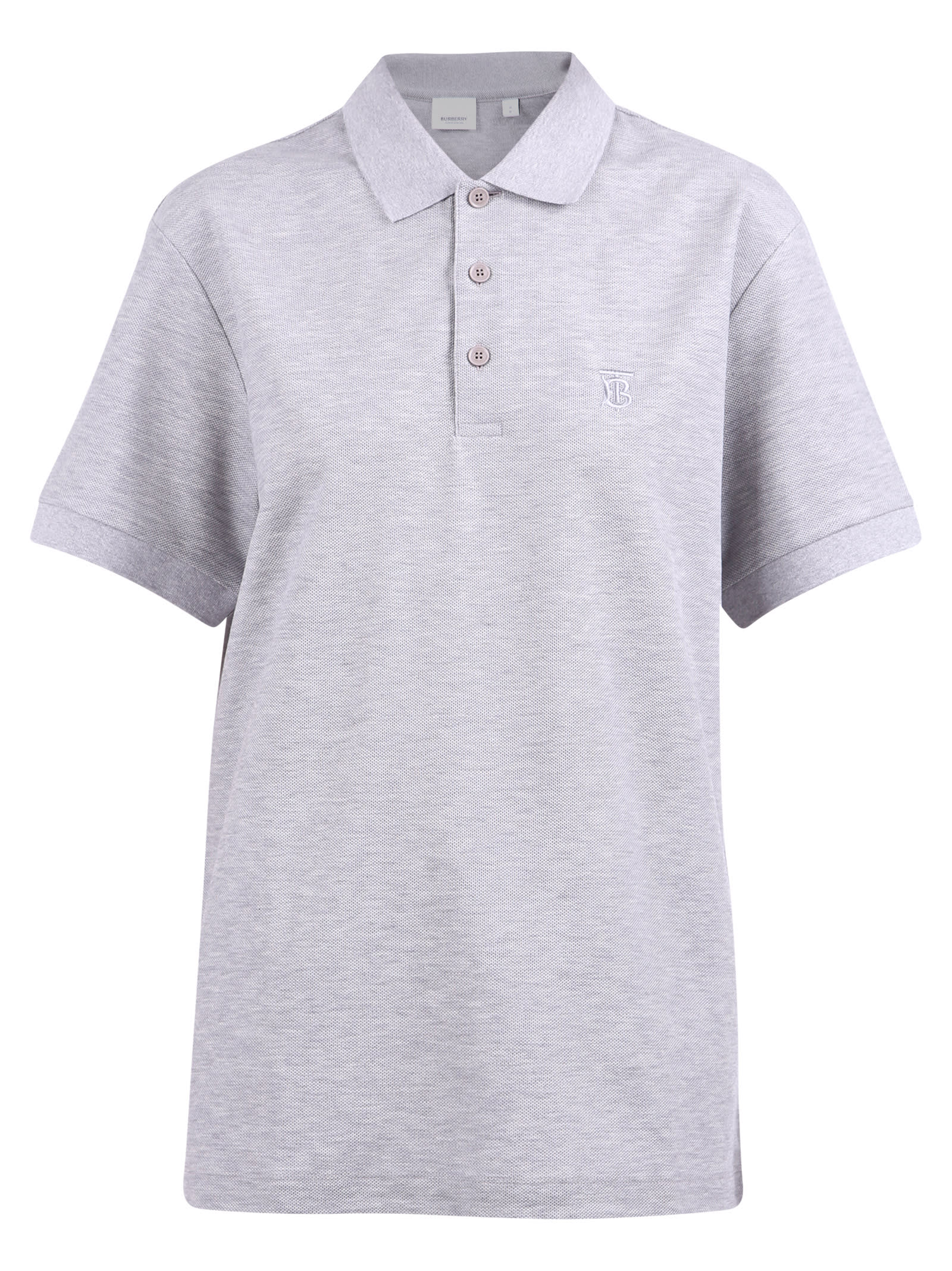 Burberry Branded Polo In Grey | ModeSens