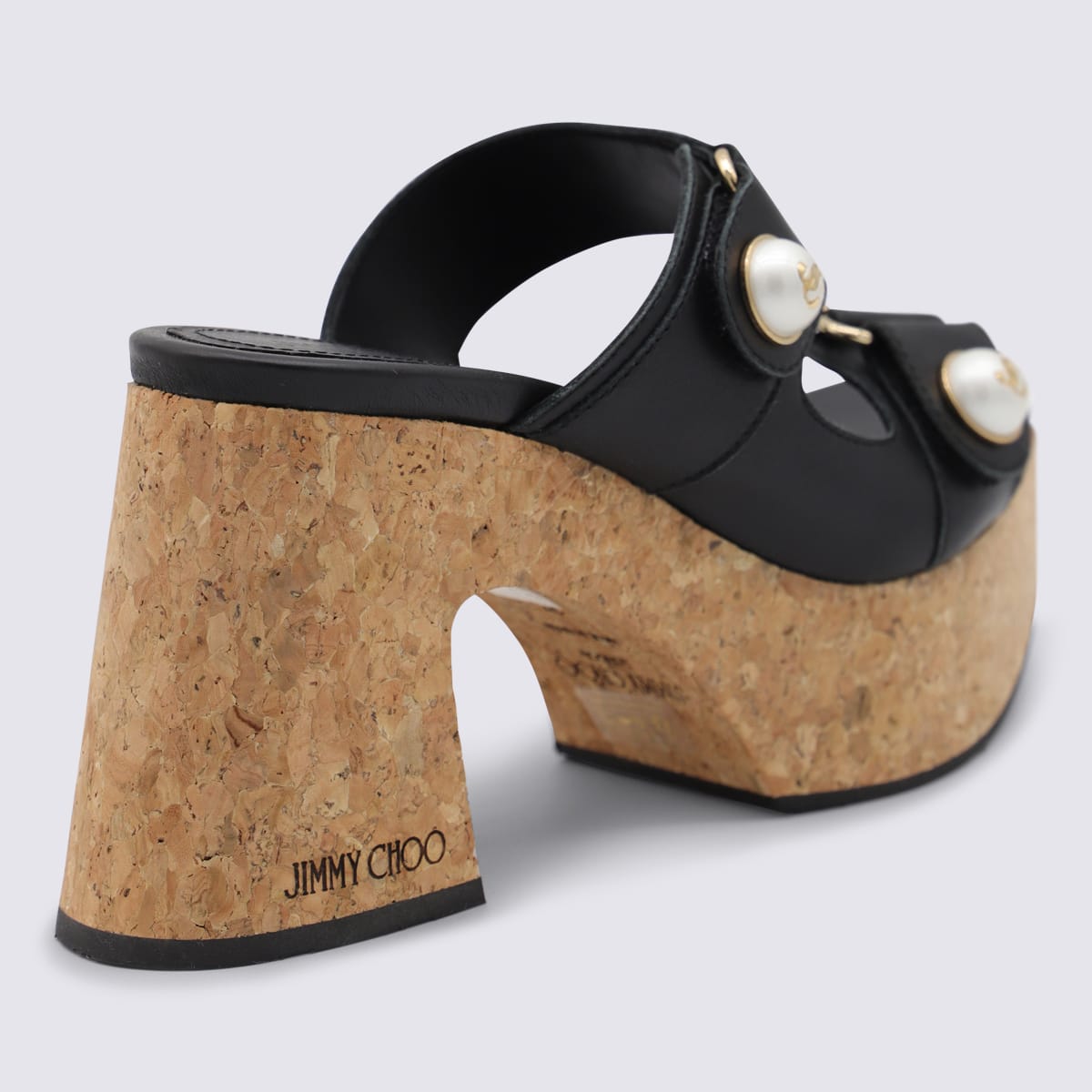 Jimmy Choo Fayence 95 Platform Sandals In Black