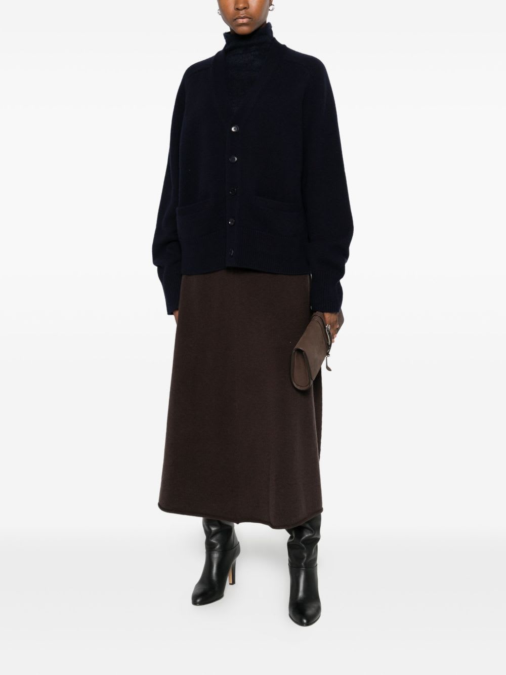 Extreme Cashmere Cashmere Cardigan In Black