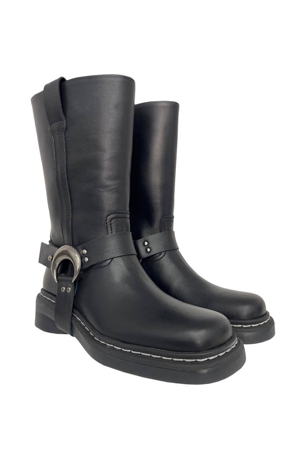 Shop Marine Serre Motorcycle Boot In Black