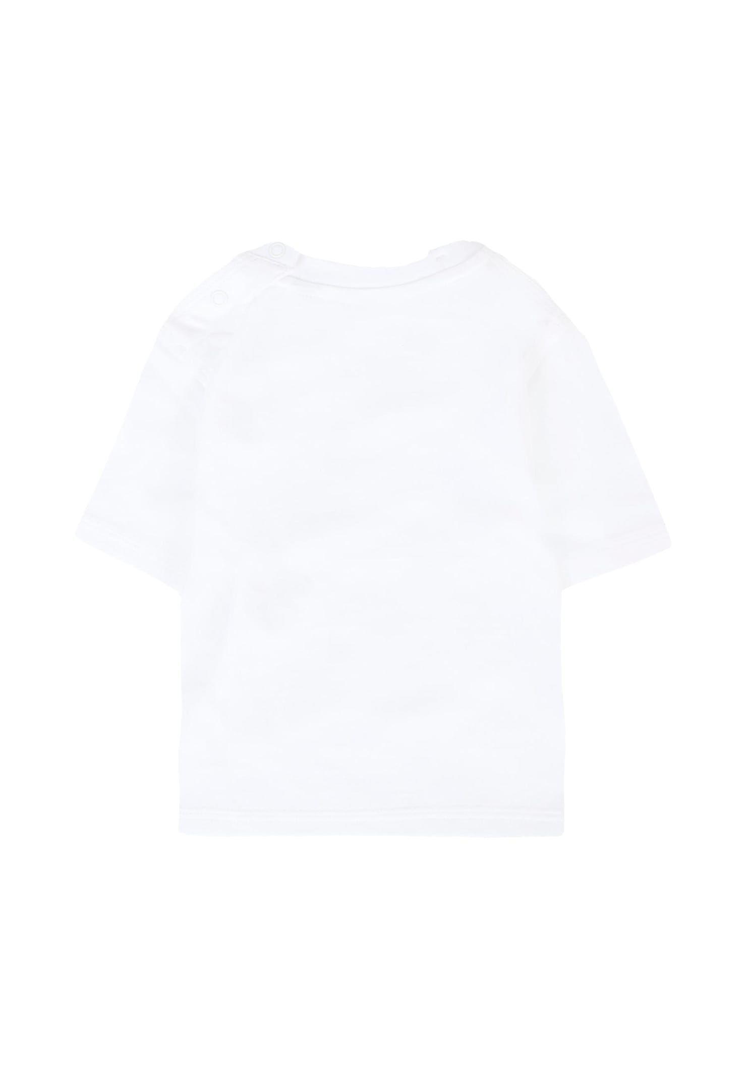 Burberry White T-shirt For Babykids With Toy Soldier In White