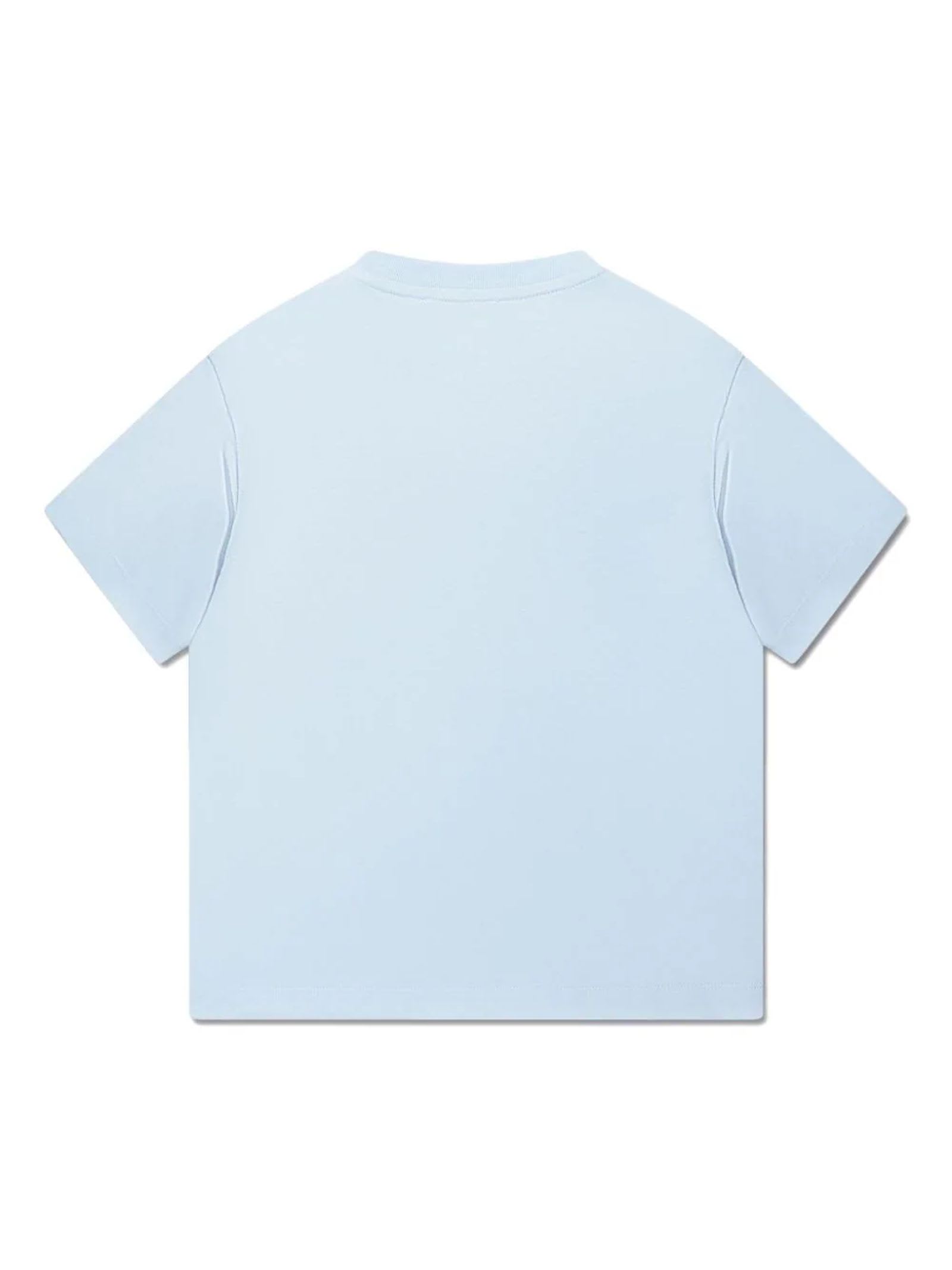 Shop Balmain T-shirts And Polos Clear Blue