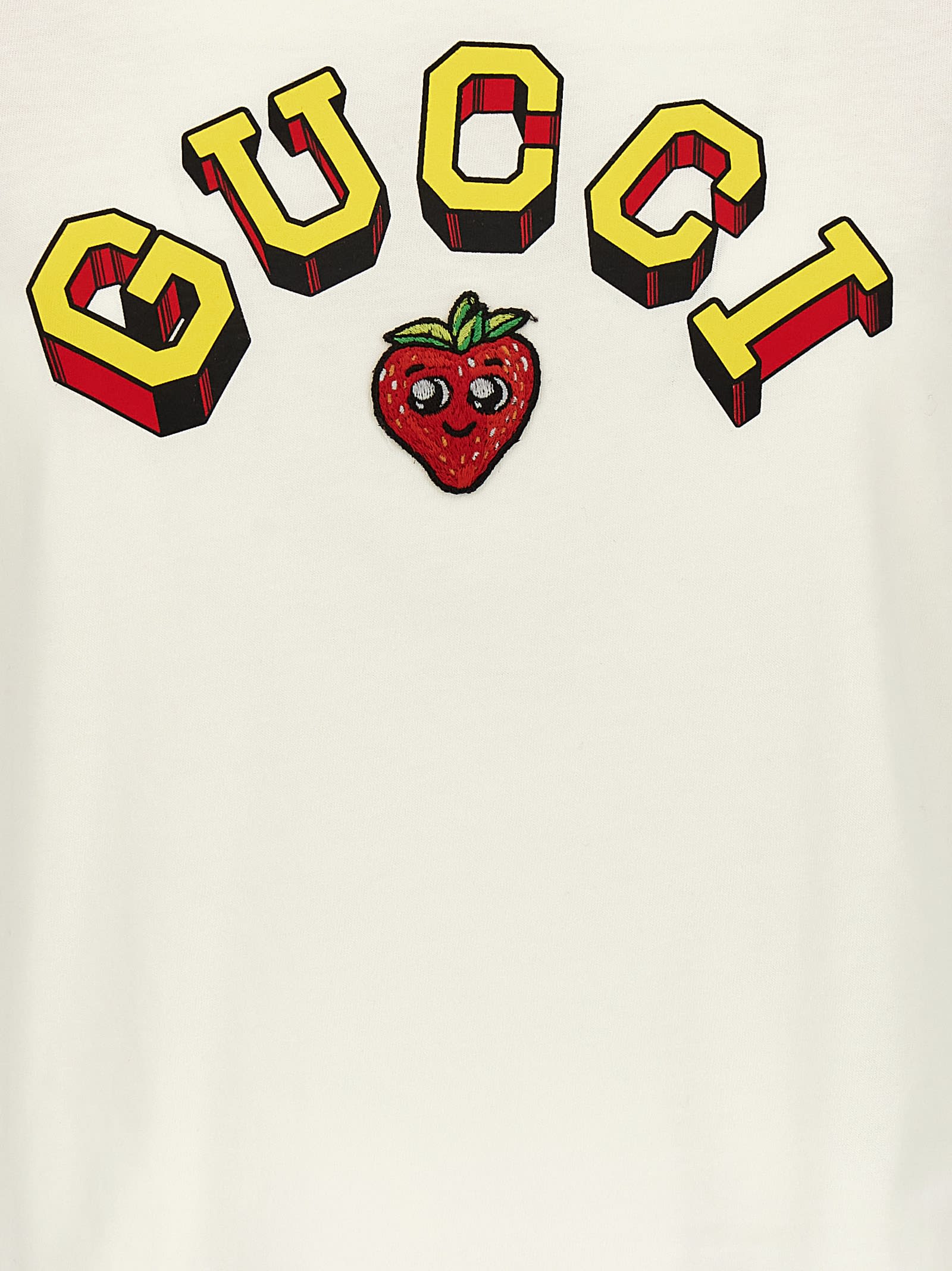 Shop Gucci Logo T-shirt In Multicolor