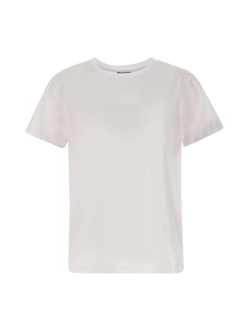 Shop Woolrich Crewneck Short-sleeved T-shirt In Bright White