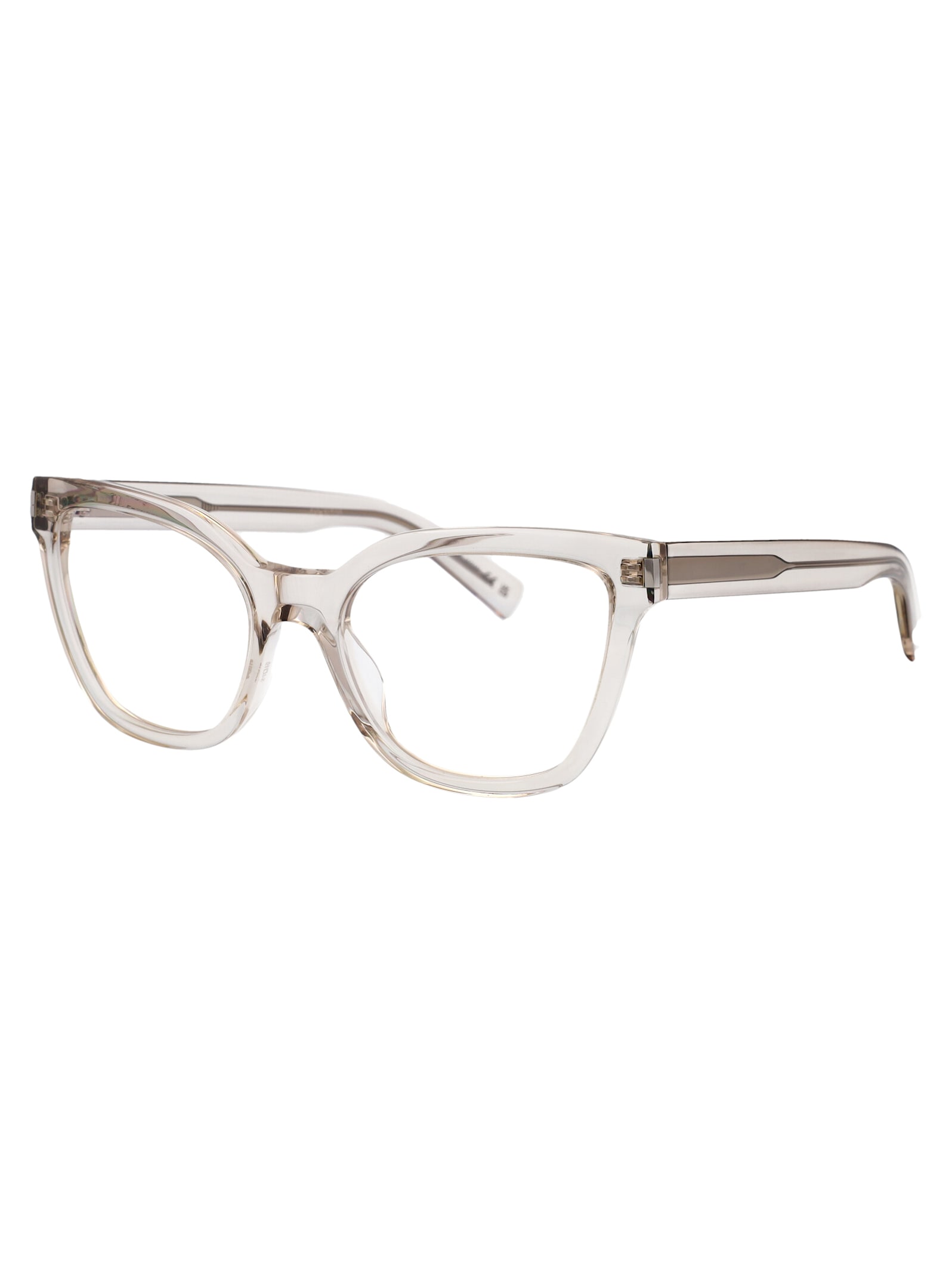 Saint Laurent Sl 748 Glasses In Beige-beige-transparent