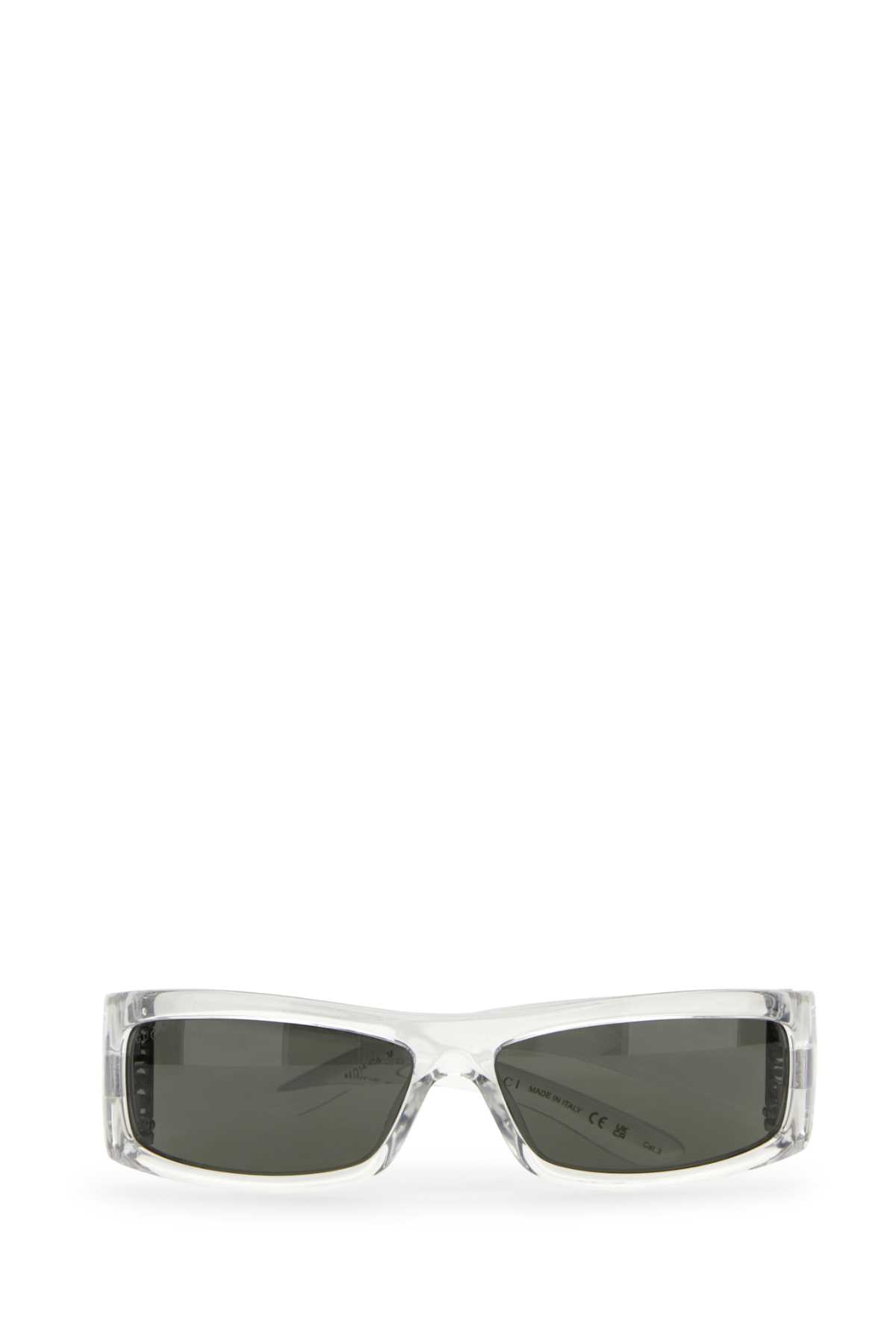 Shop Gucci Transparent Acetate Sunglasses In Trasparent