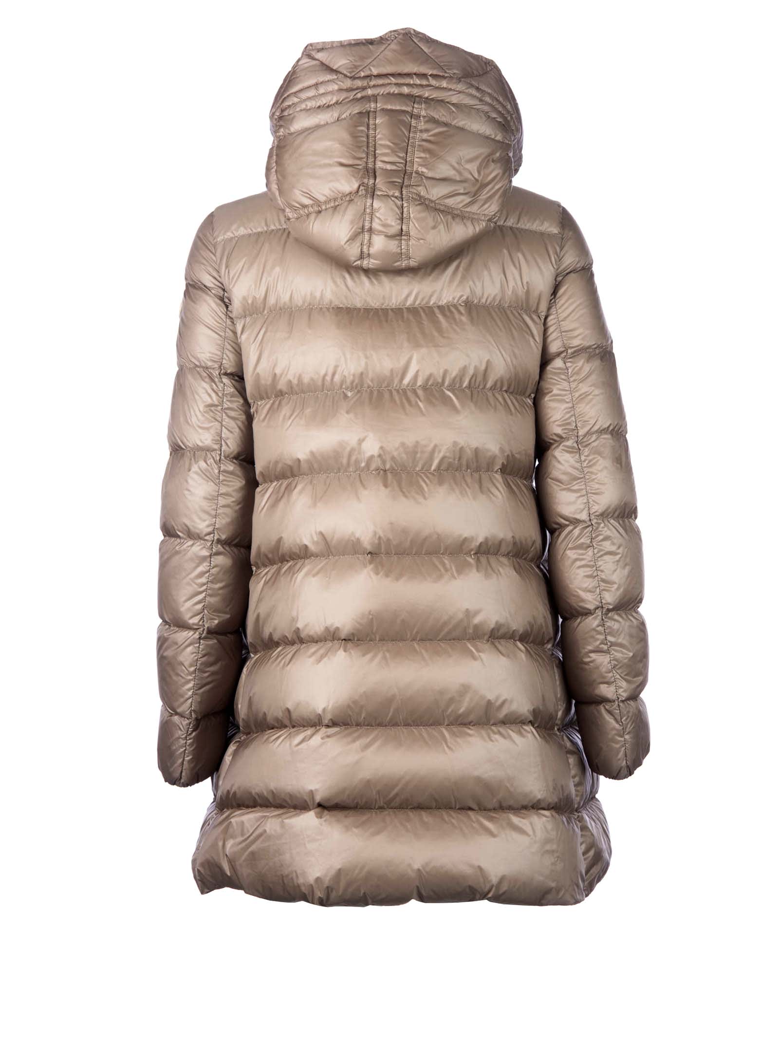 suyen hooded long puffer coat