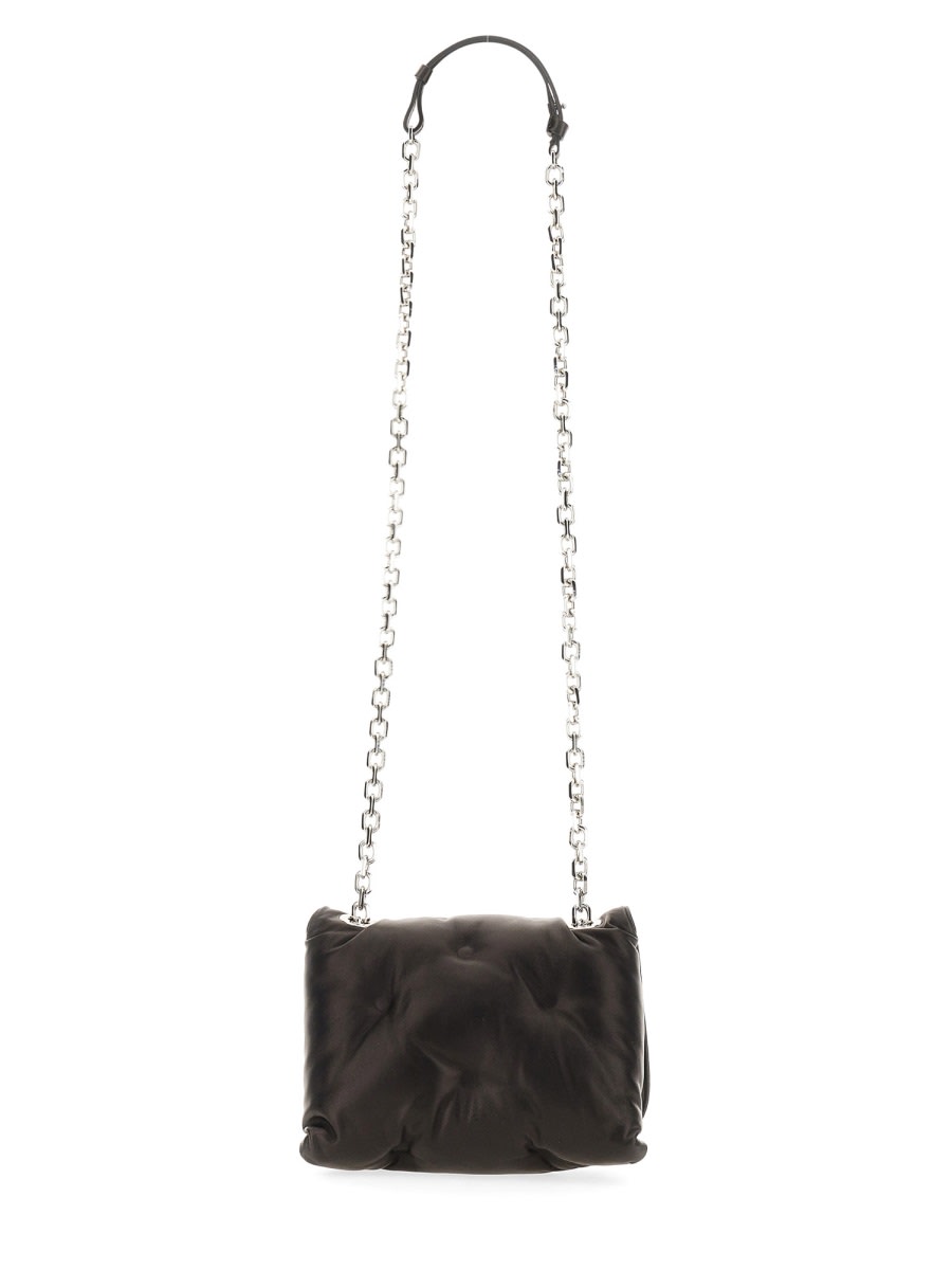 Shop Maison Margiela Glam Slam Flap Bag Small In Black