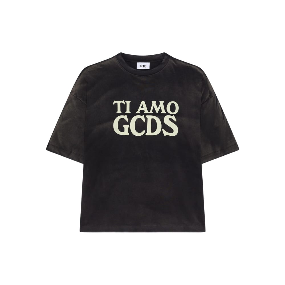 Gcds Printed T-shirt In Black