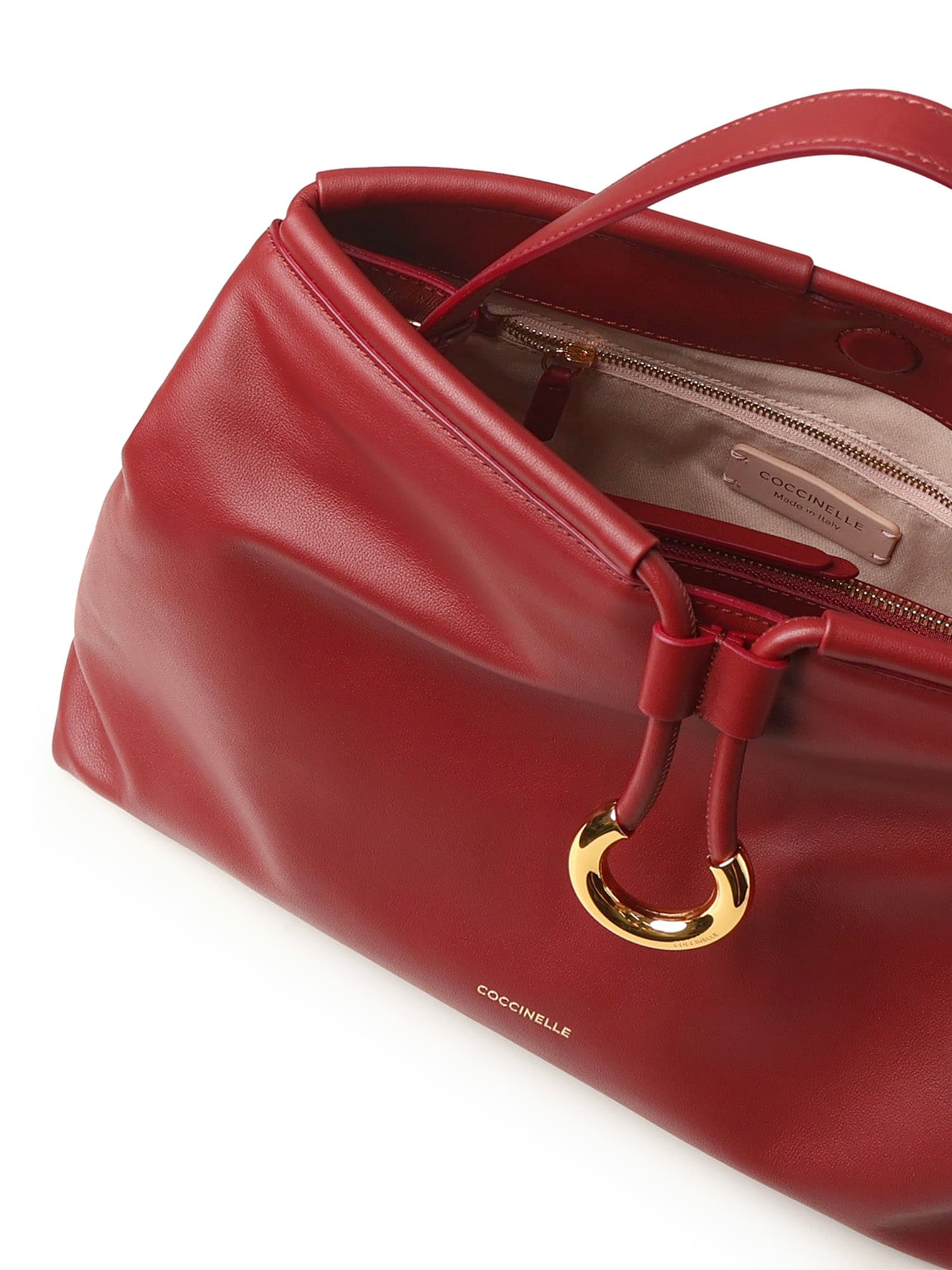 Coccinelle Top Handle Shoulder Bag In Red