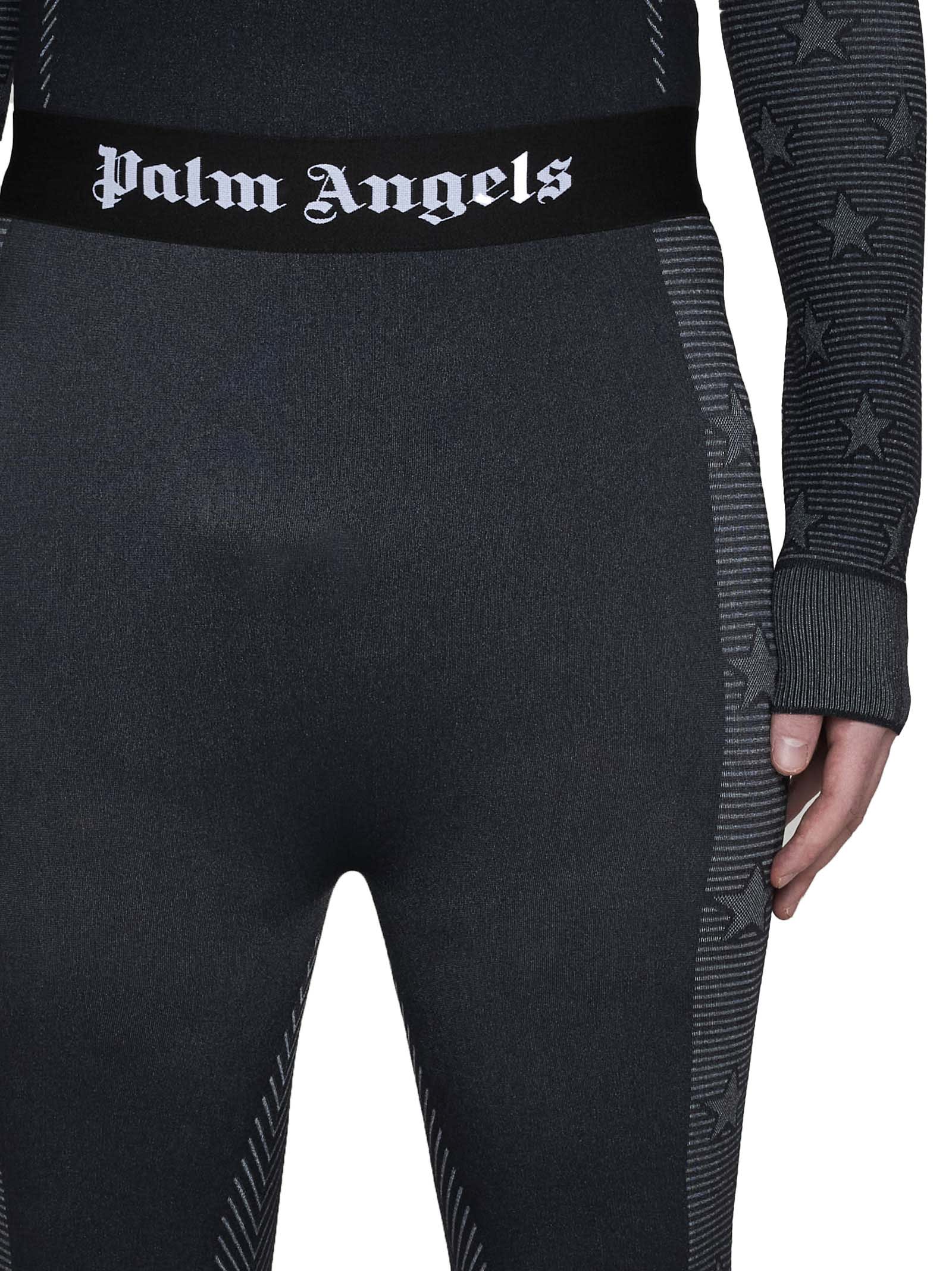 Shop Palm Angels Pants In Black