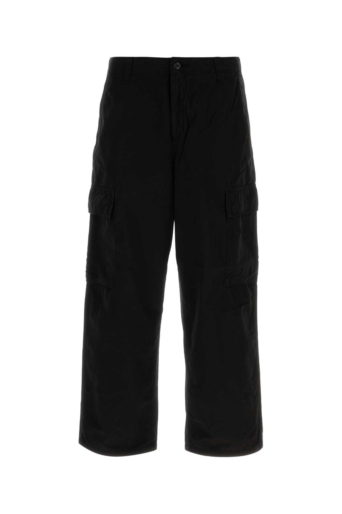 Black Cotton Kade Cargo Pant