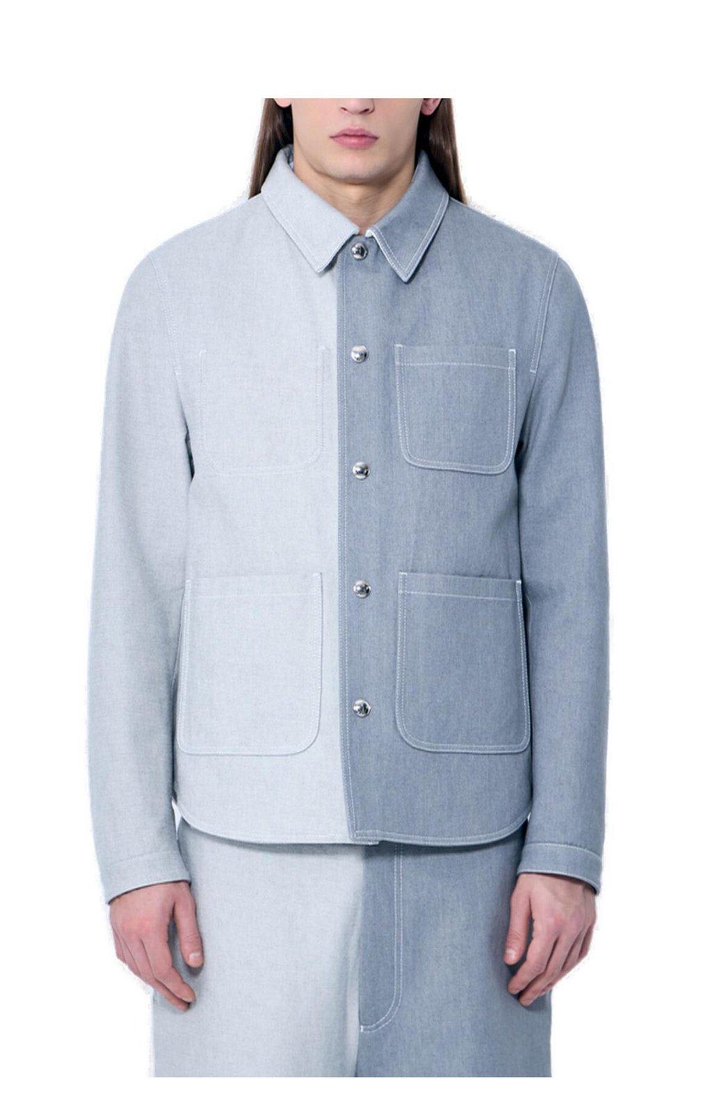 Utility Denim Curved Hem Jacket