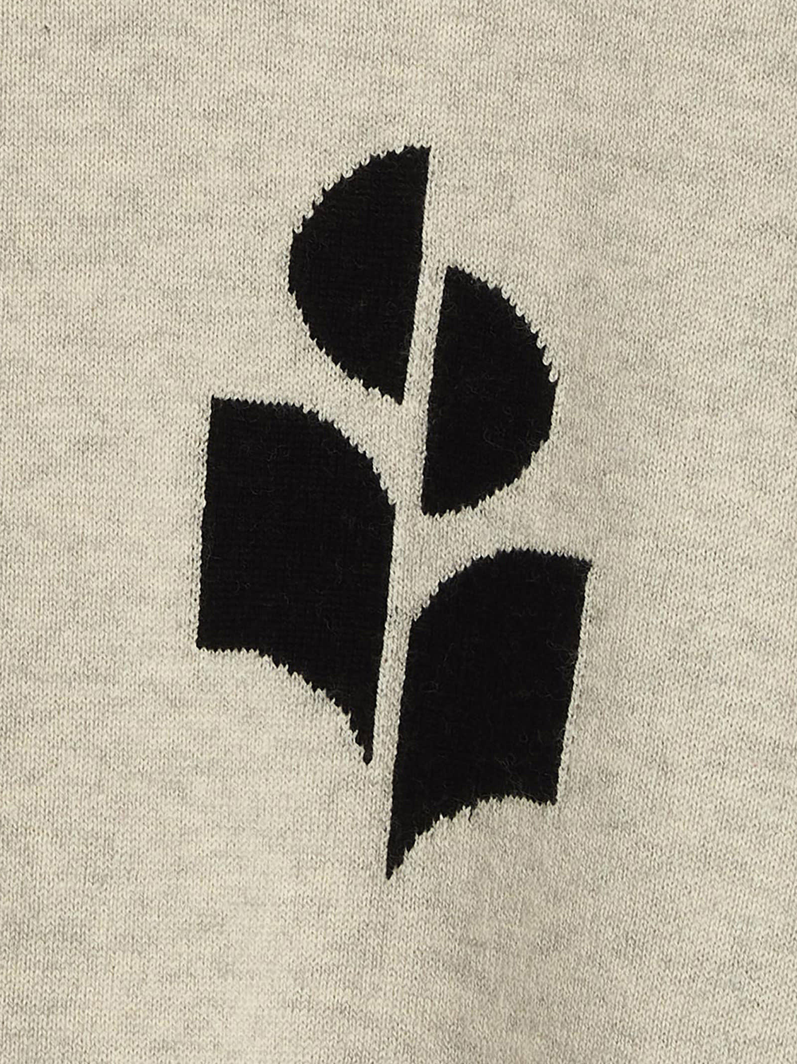 Isabel Marant Étoile Marisans Sweater With Logo Intarsia In Gray