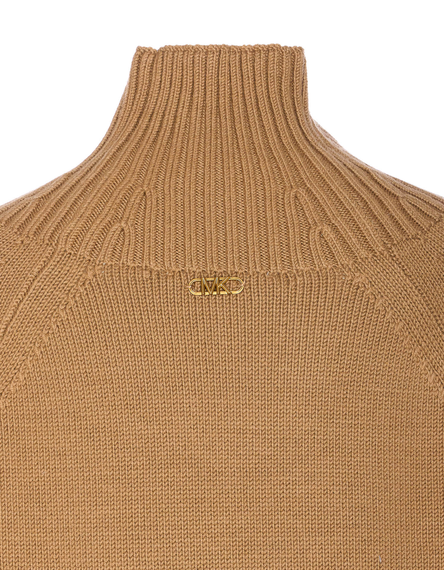 Michael Michael Kors Solid Sweater In Gold