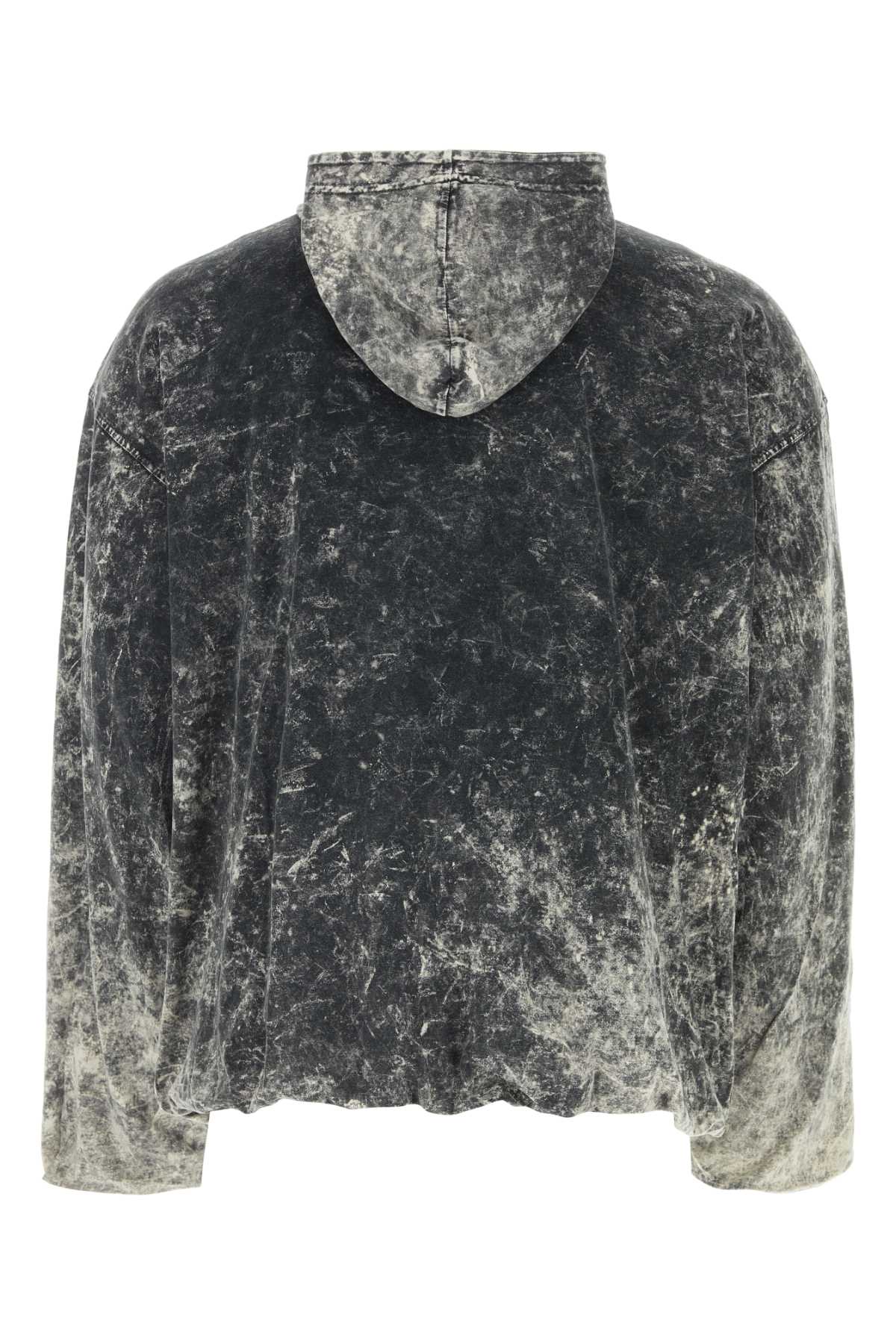Shop Diesel Printed Cotton Sweatshirt In 9xxa