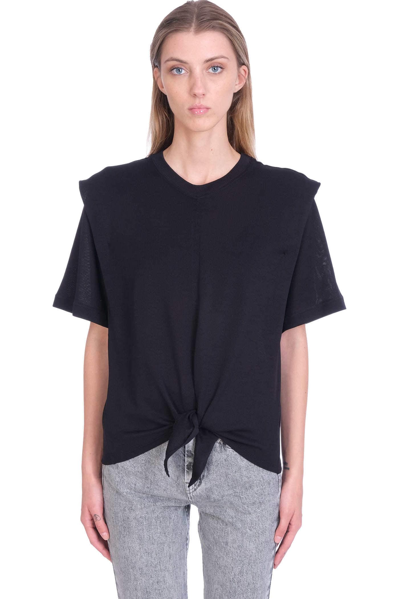 Isabel Marant Zelikia T-shirt In Black Cotton