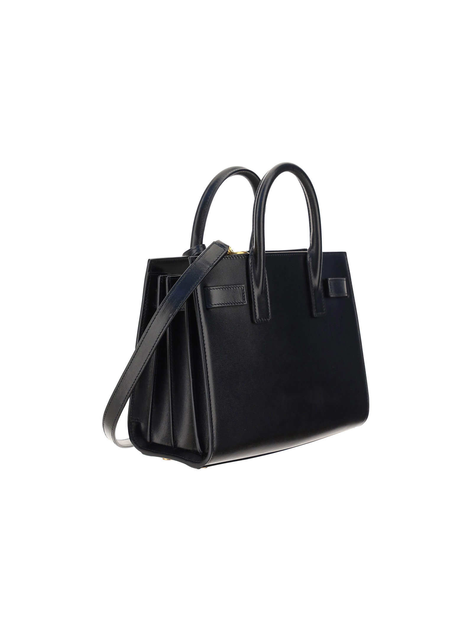 Saint Laurent Small Sac De Jour Bag In Nero/nero