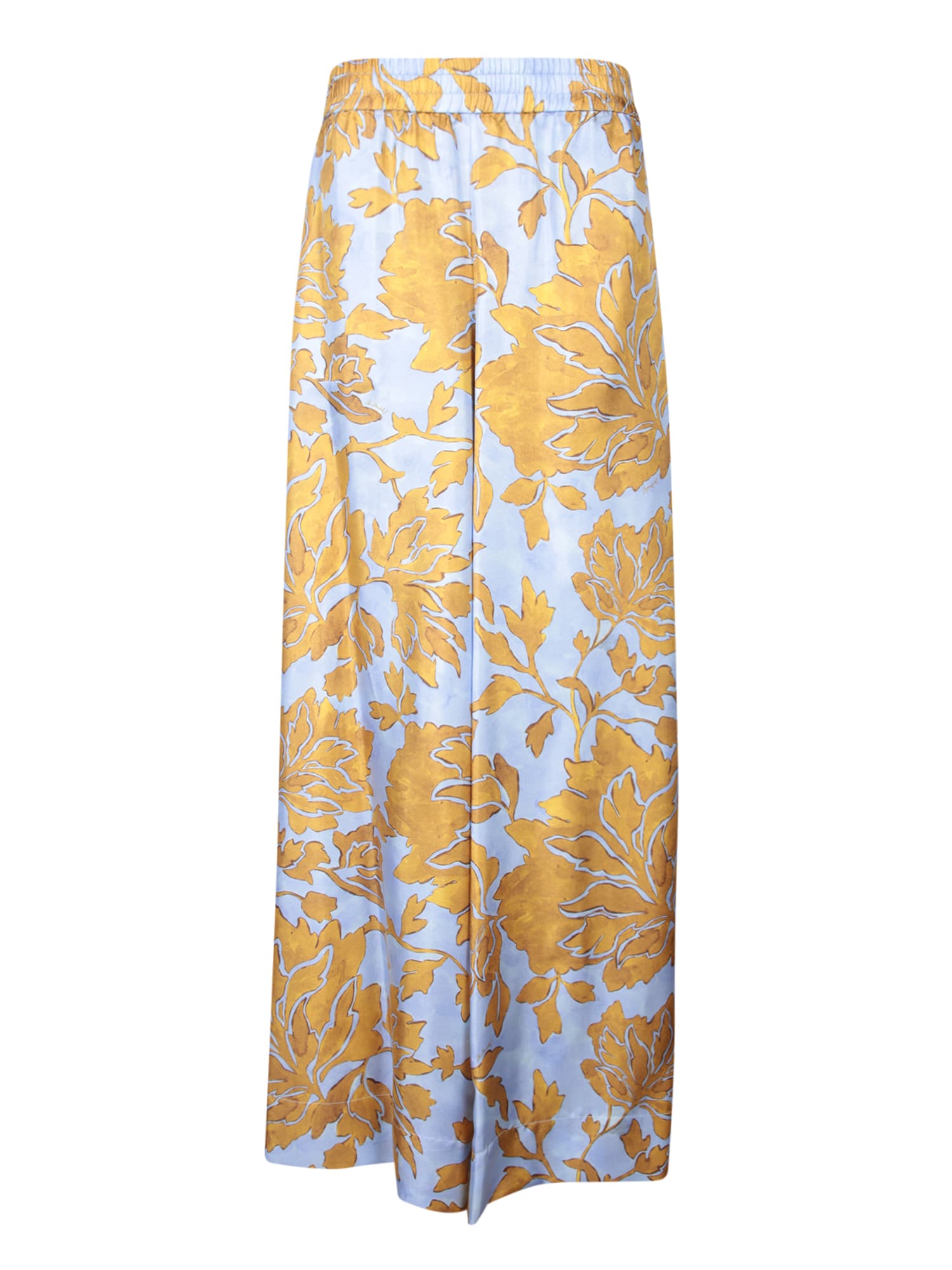 Shop La Doublej Tangle Light Blue Gold Palazzo Pants