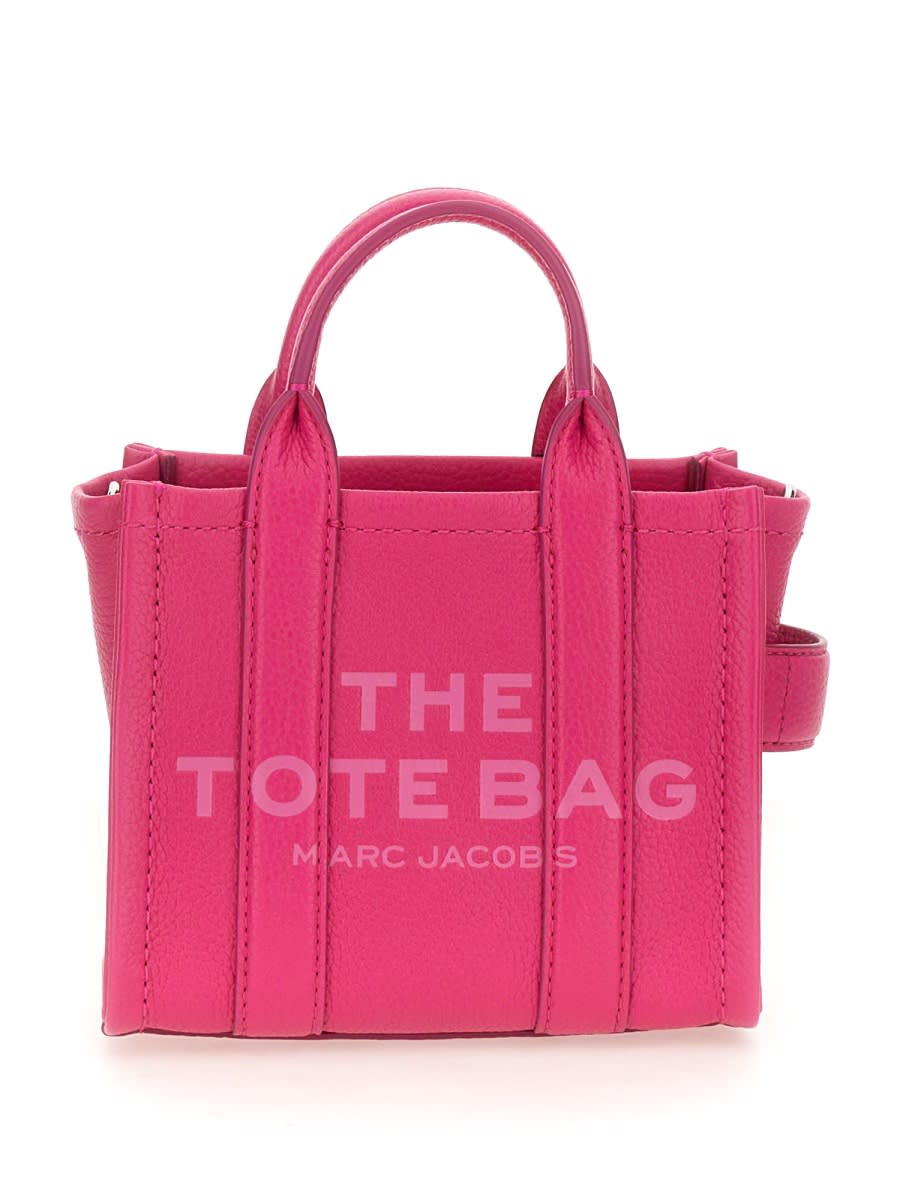 Shop Marc Jacobs The Tote Crossbody Bag In Fuchsia