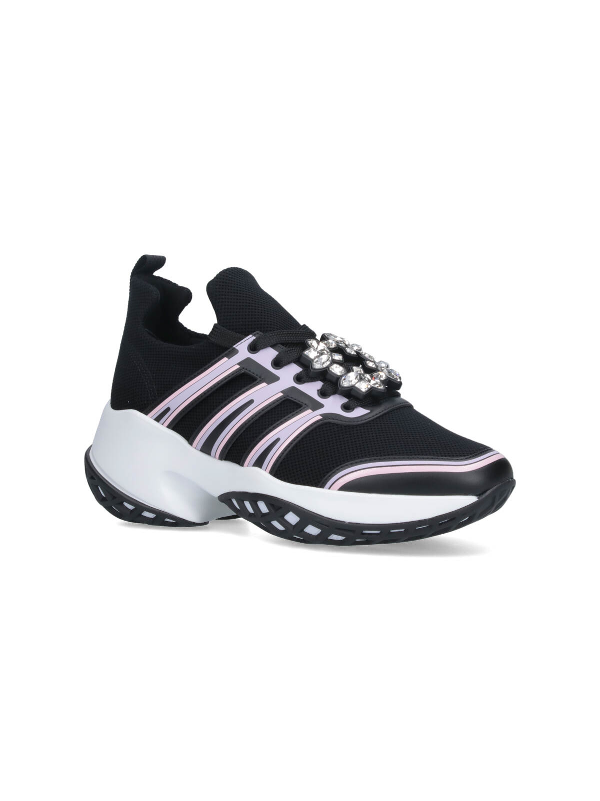 Roger Vivier Viv Run Sneakers In Black