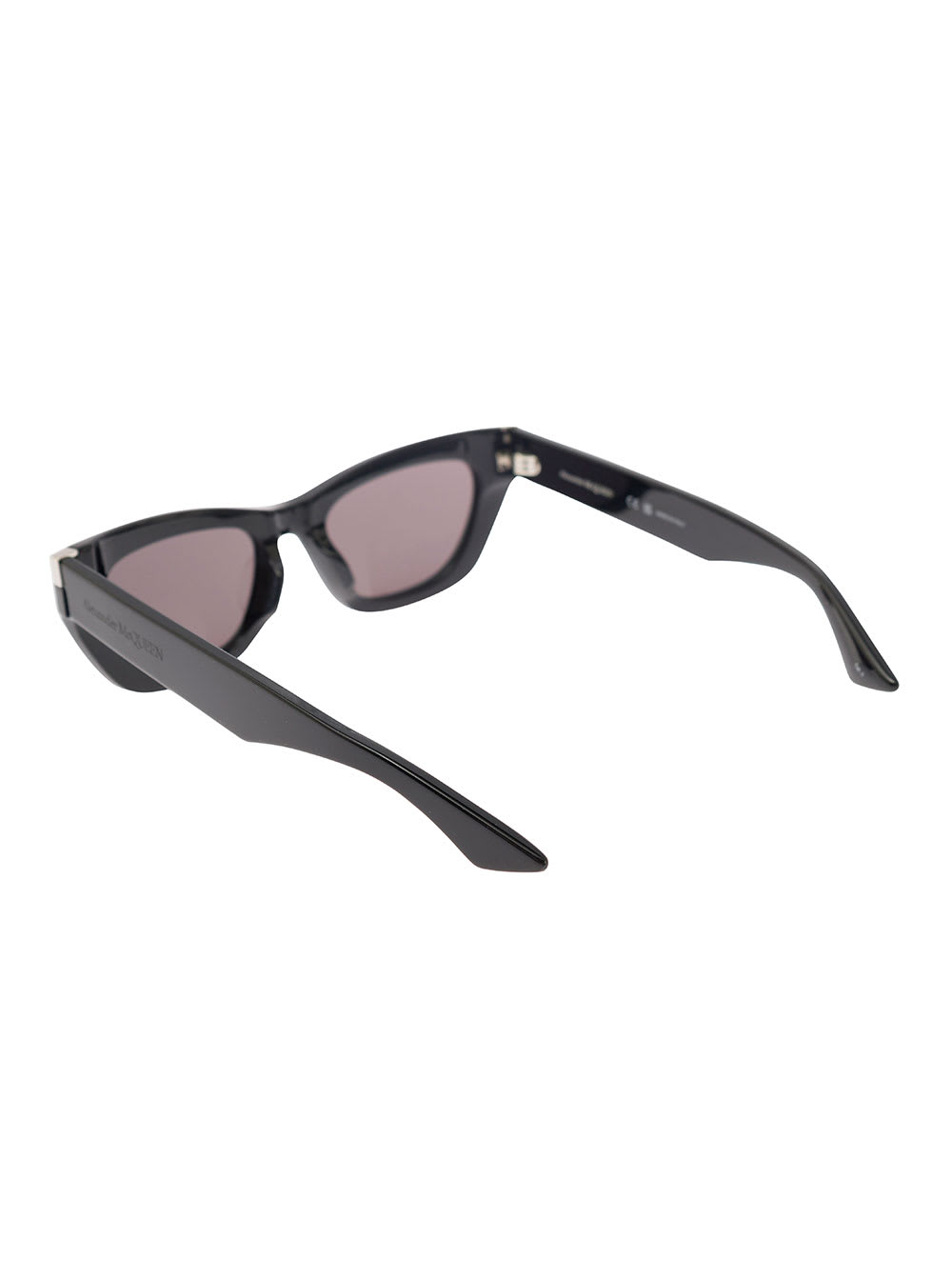 Alexander Mcqueen Punk Rivet Sunglasses In Black Black Smoke