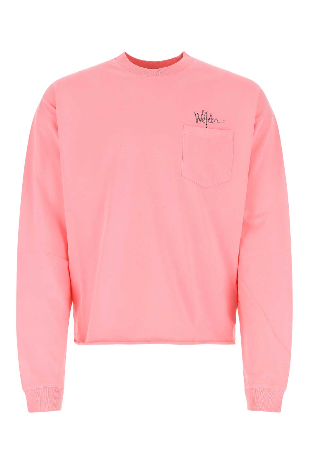 WE11 DONE Pink Cotton Oversize T-shirt