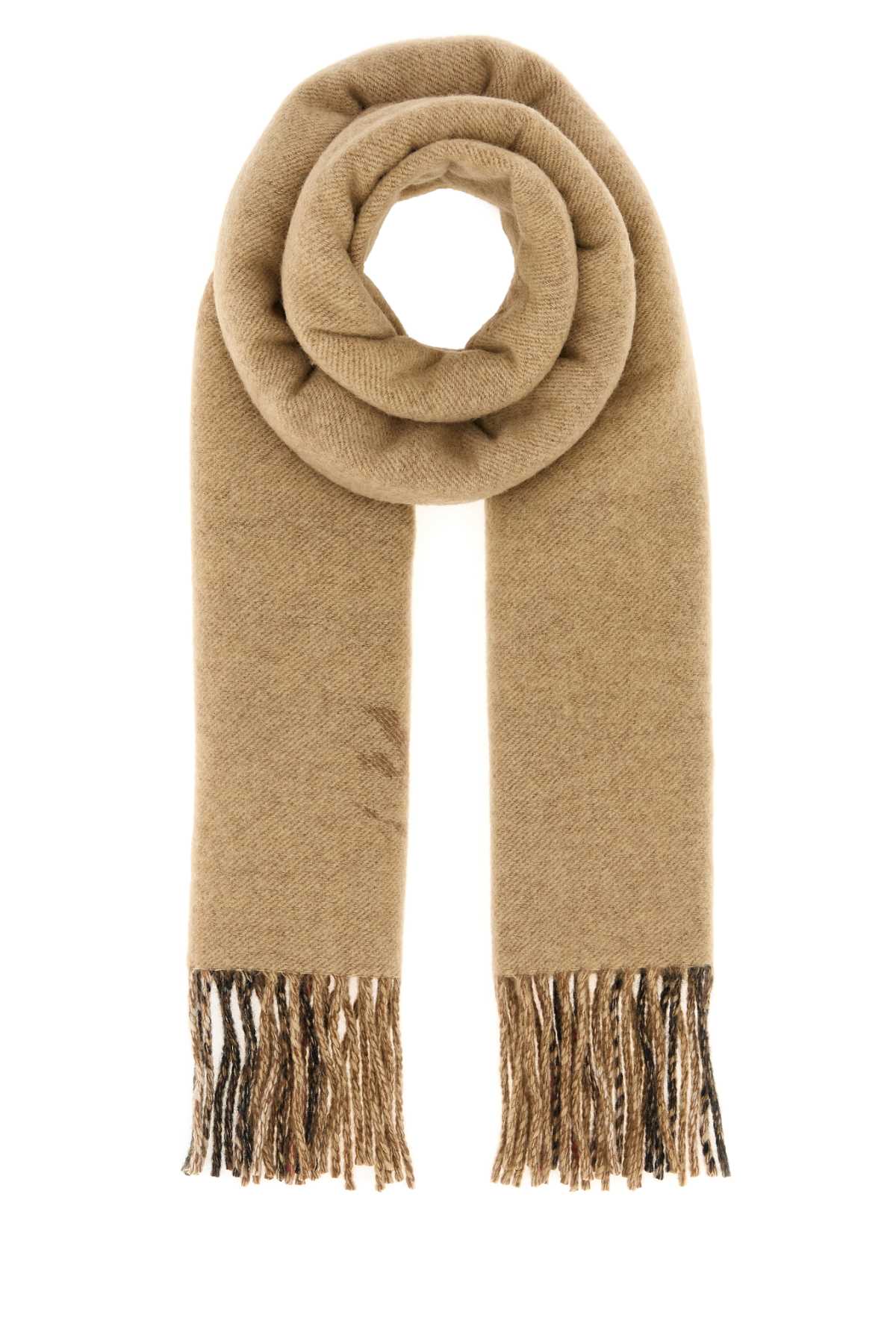 Burberry Reversible Cashmere Scarf In Check Pattern In Brown