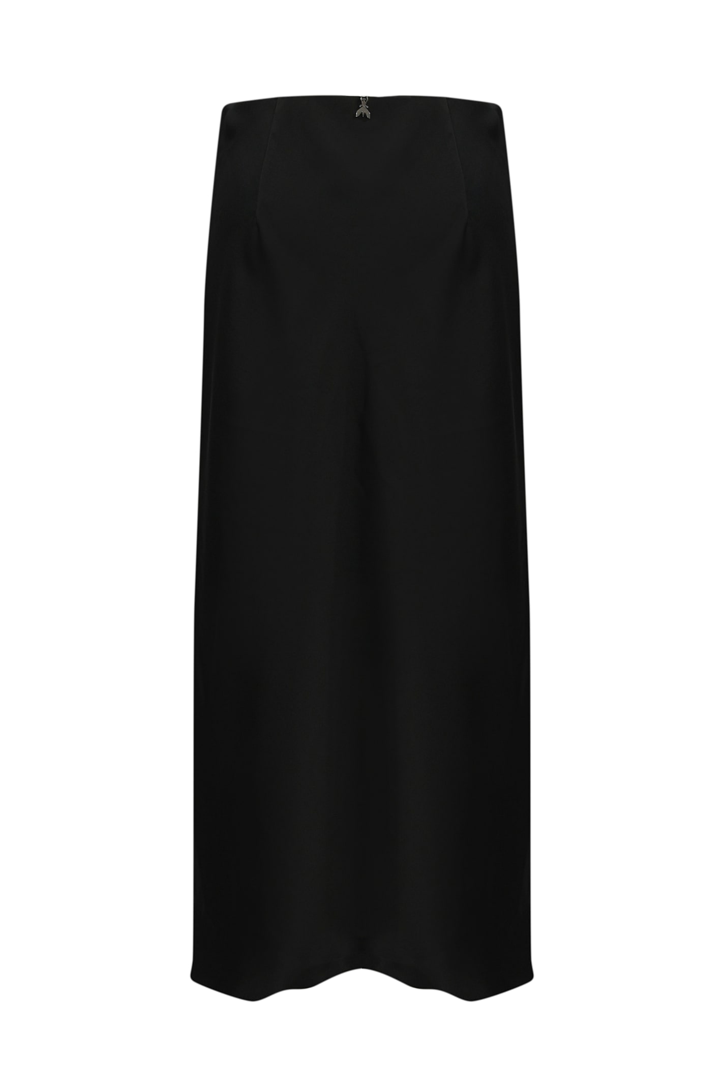 PATRIZIA PEPE SHINY SATIN MIDI SKIRT
