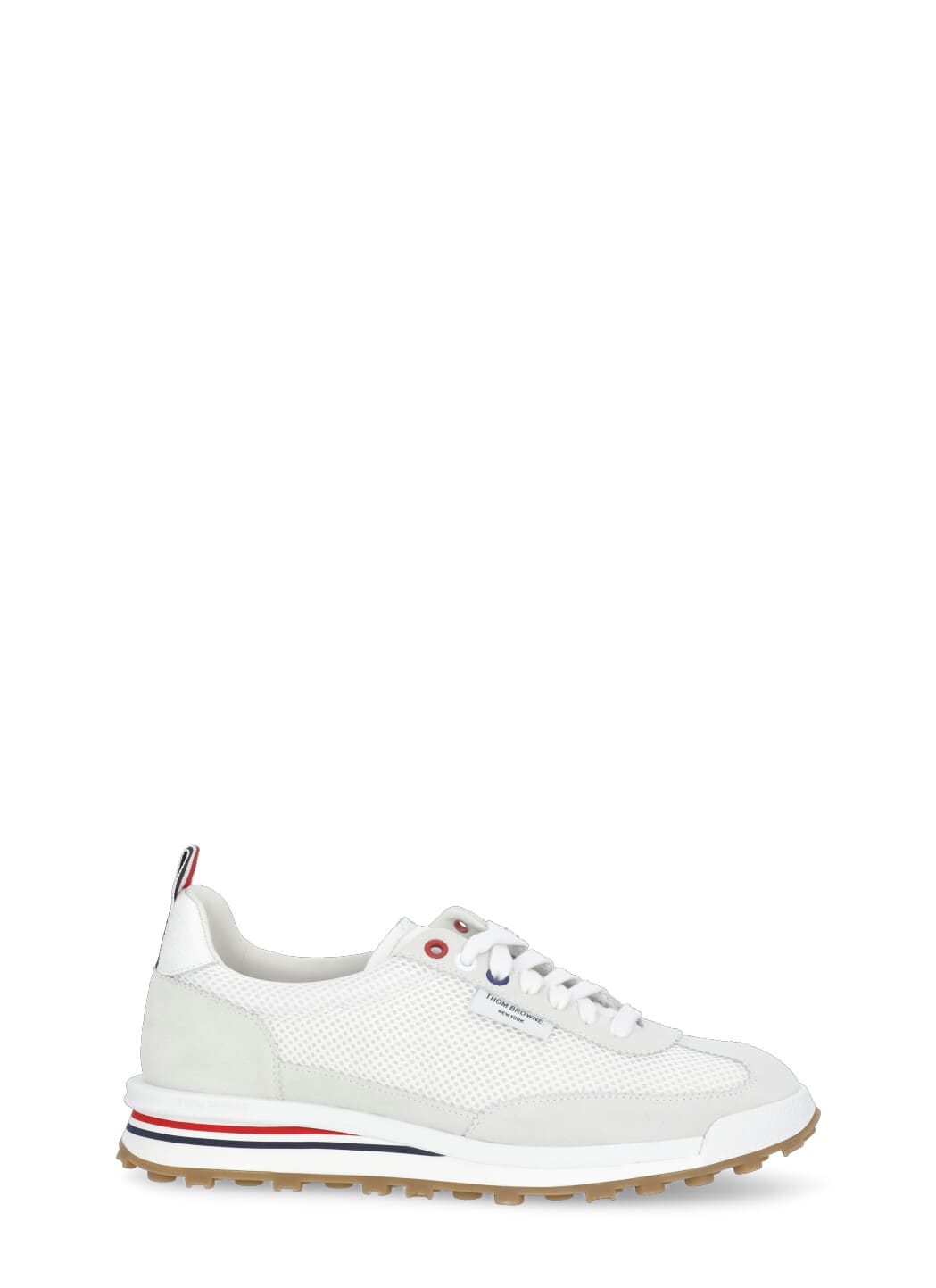 Thom Browne Tech Runner Panelled Sneakers In White