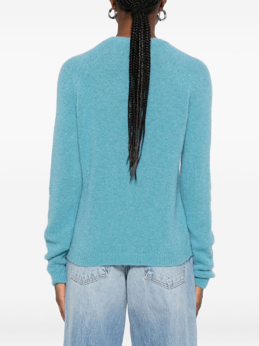 Base Wool Crewneck Sweater In Blue