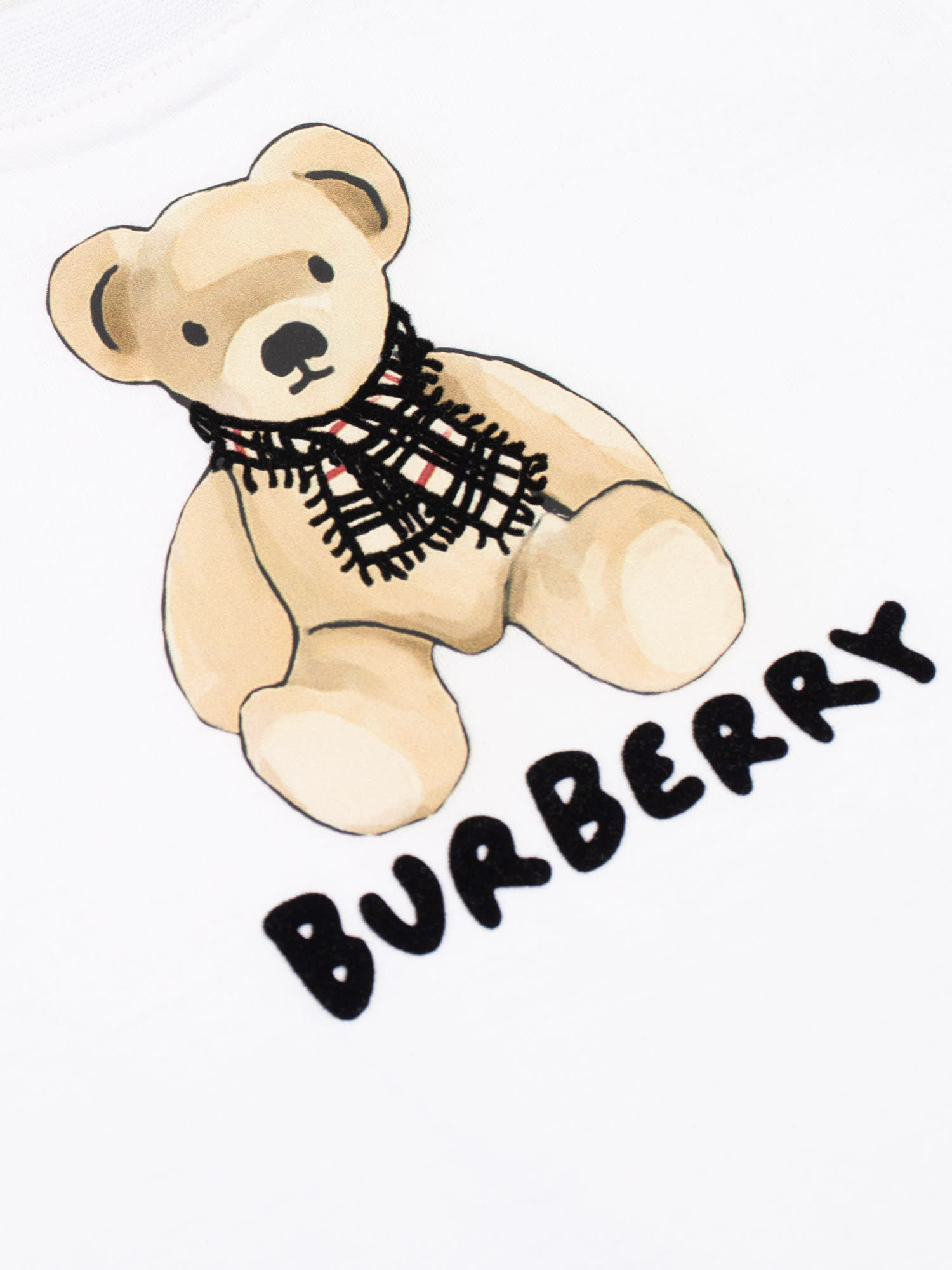 Burberry Thomas Bear Cotton T-shirt In White