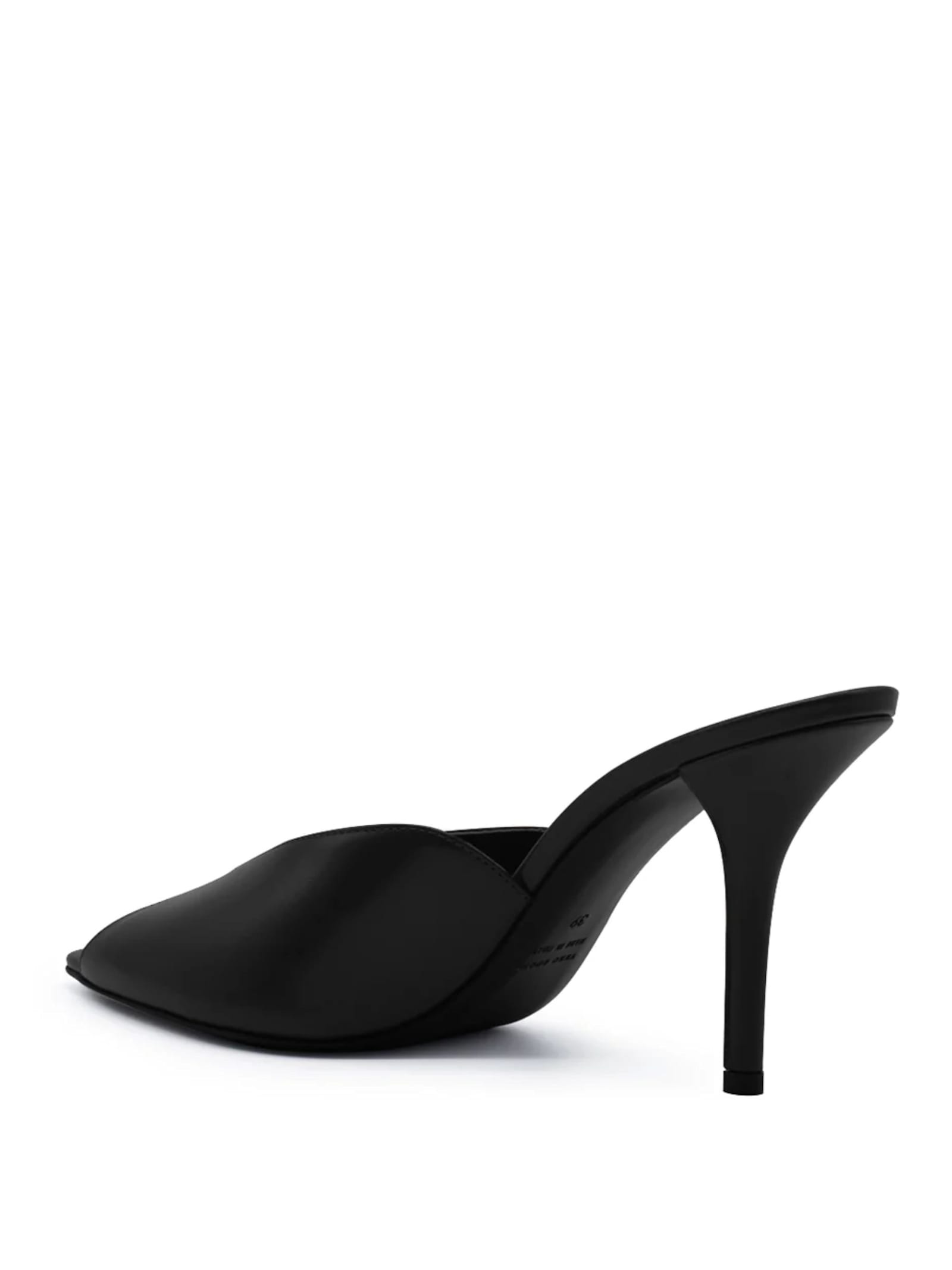 Gia Borghini Women Black Leather Heels, 3.5 Luxury Pumps & Heels For Women Darveys In Black