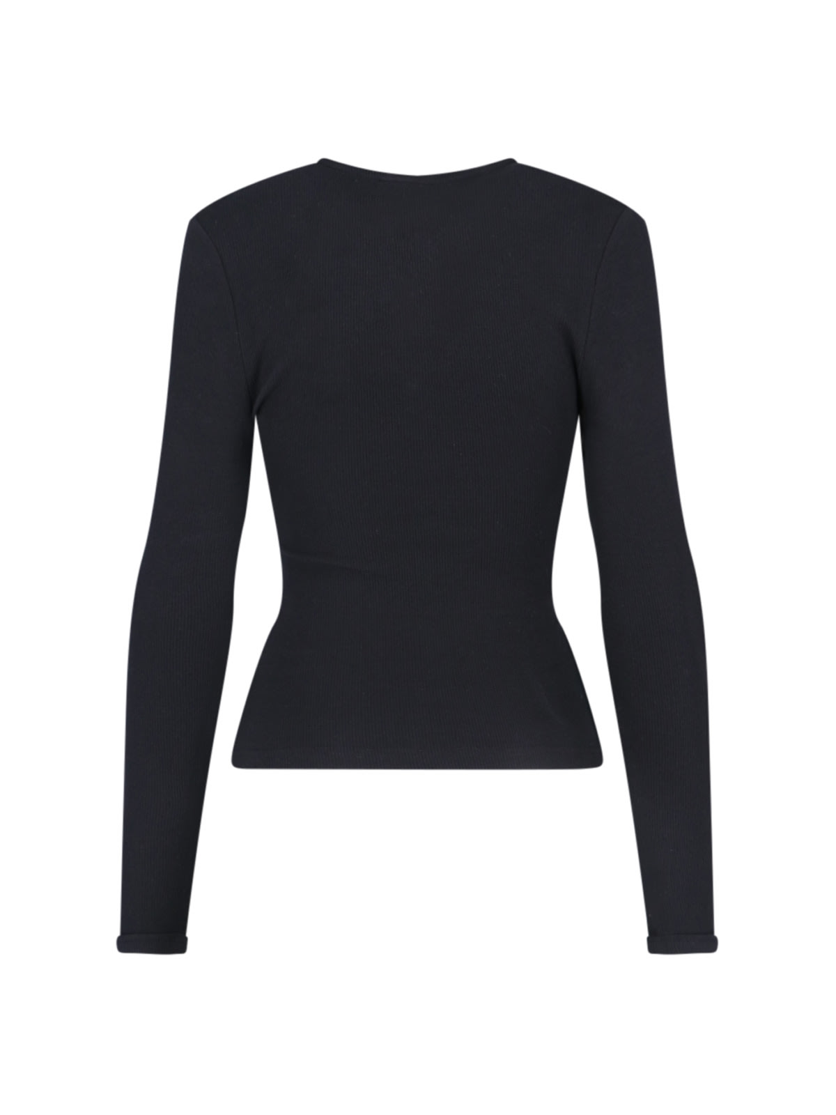 Shop Courrèges Logo Sweater In Black