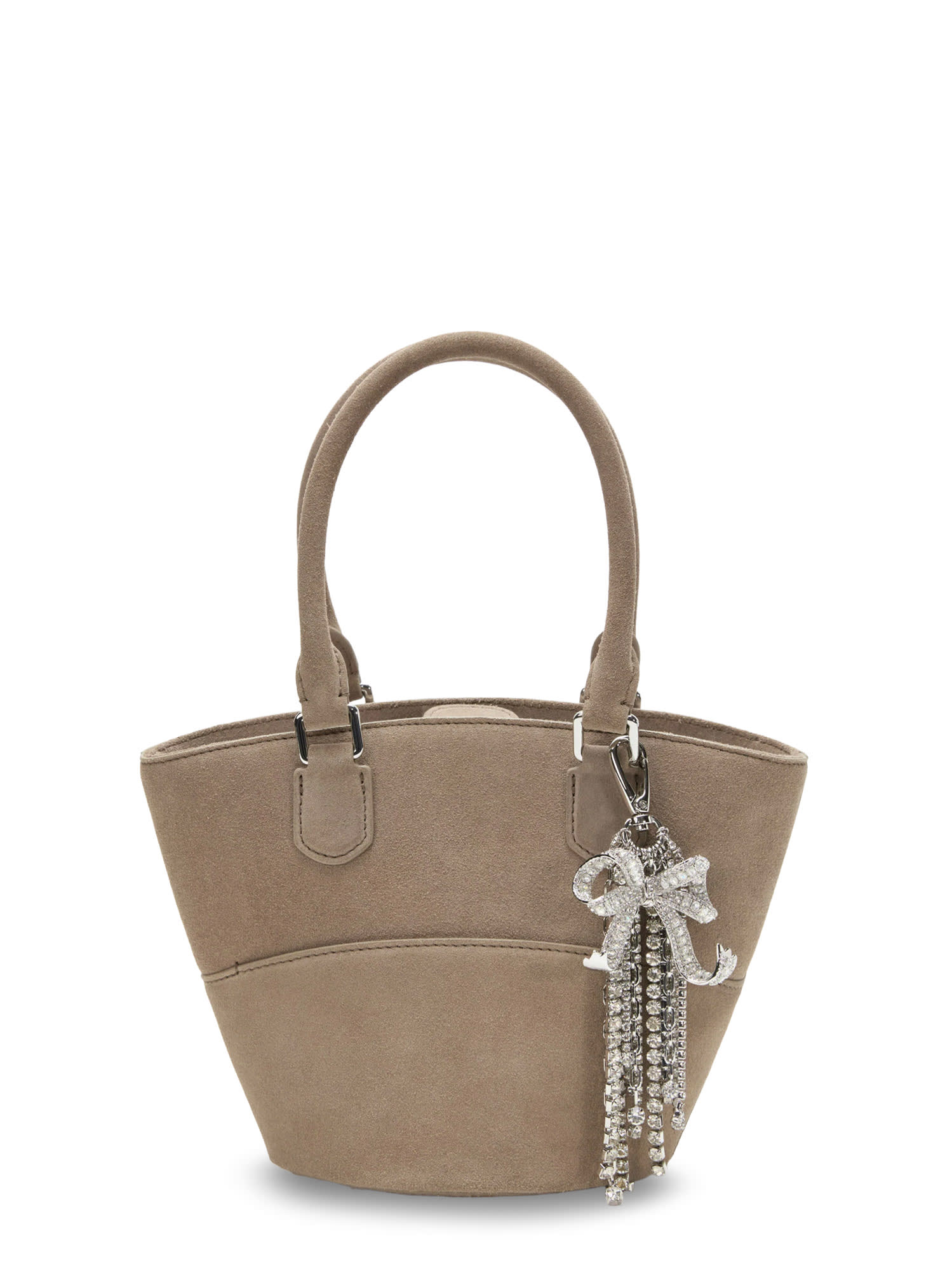 Self-portrait Self Portrait Women Suede Shoulder Bag With Charms