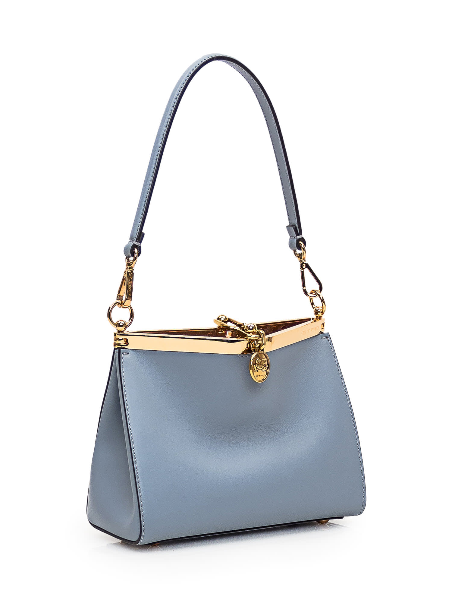 Shop Etro Mini Vela Bag In Cielo