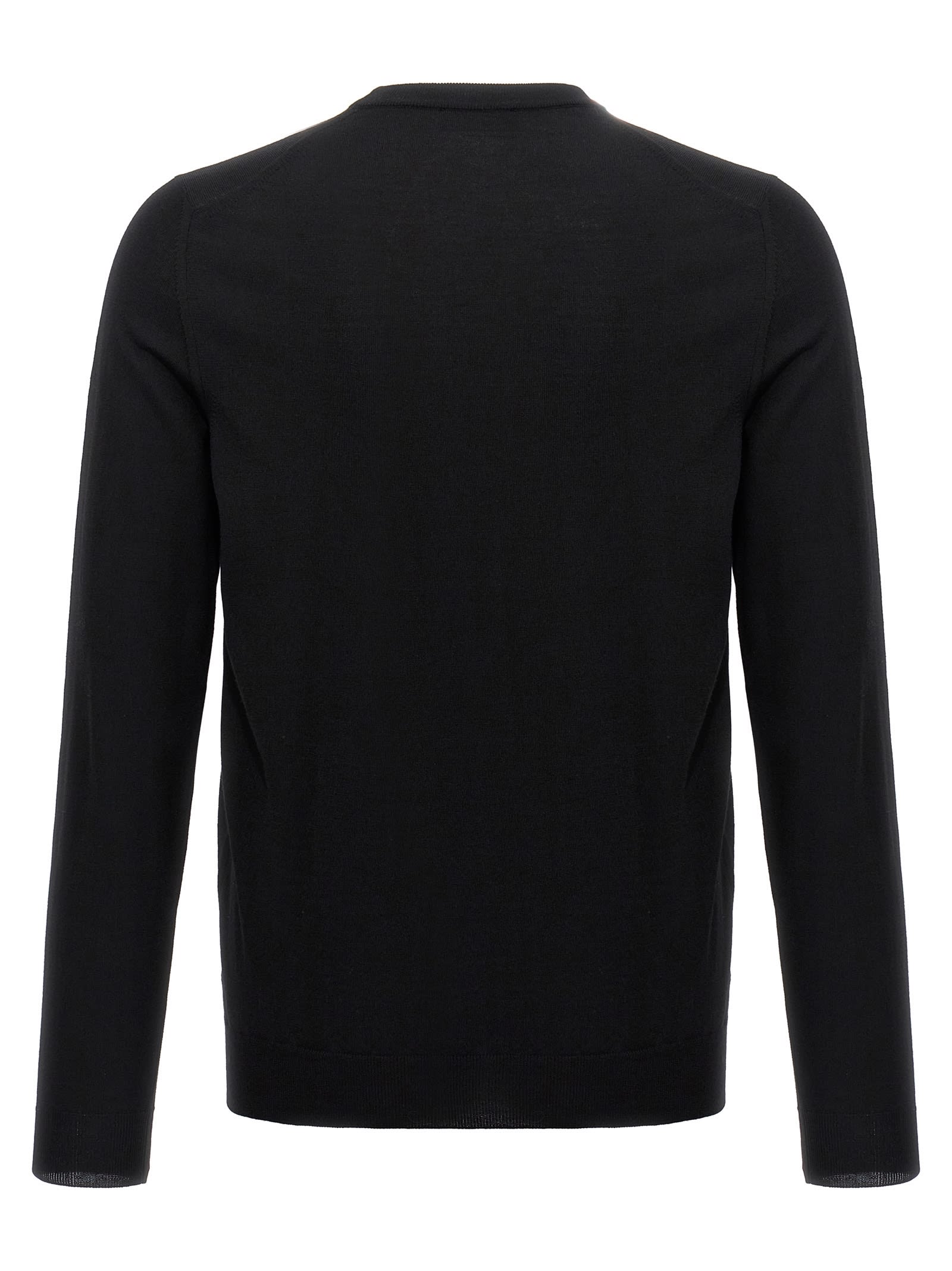 Shop Zanone Wool Sweater In Black