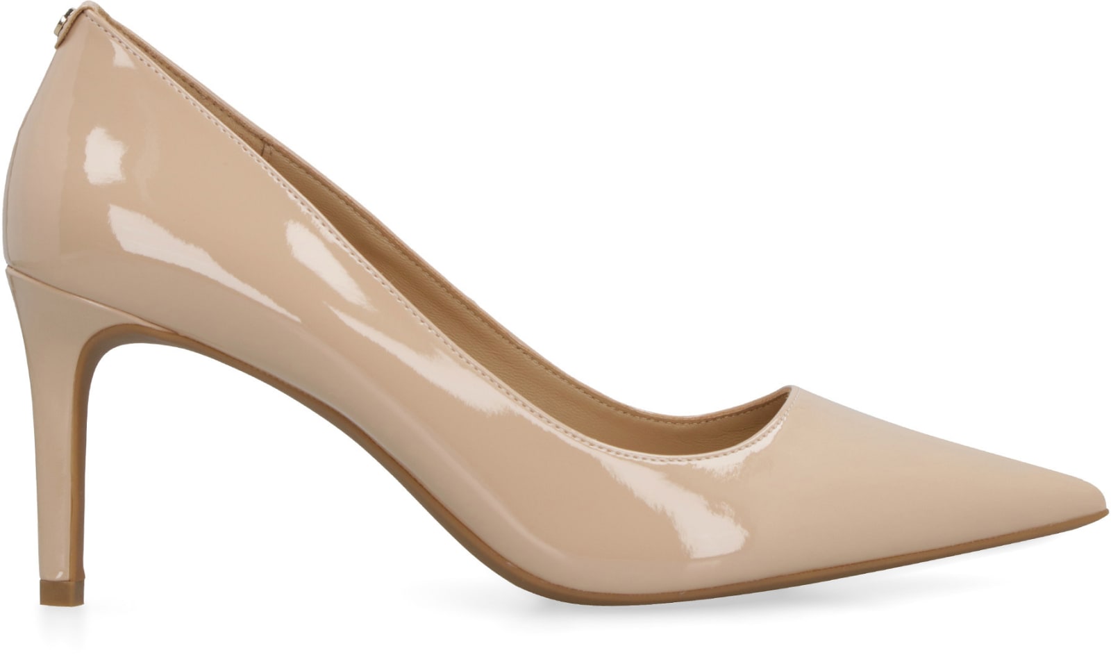 Shop Michael Michael Kors Alina Patent Pointy-toe Pumps In Pink