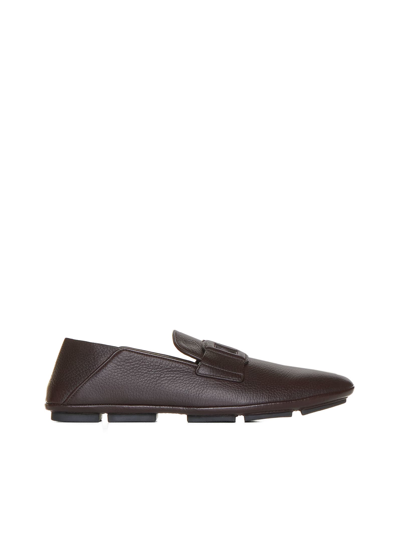 Shop Dolce & Gabbana Loafers In Moro 3