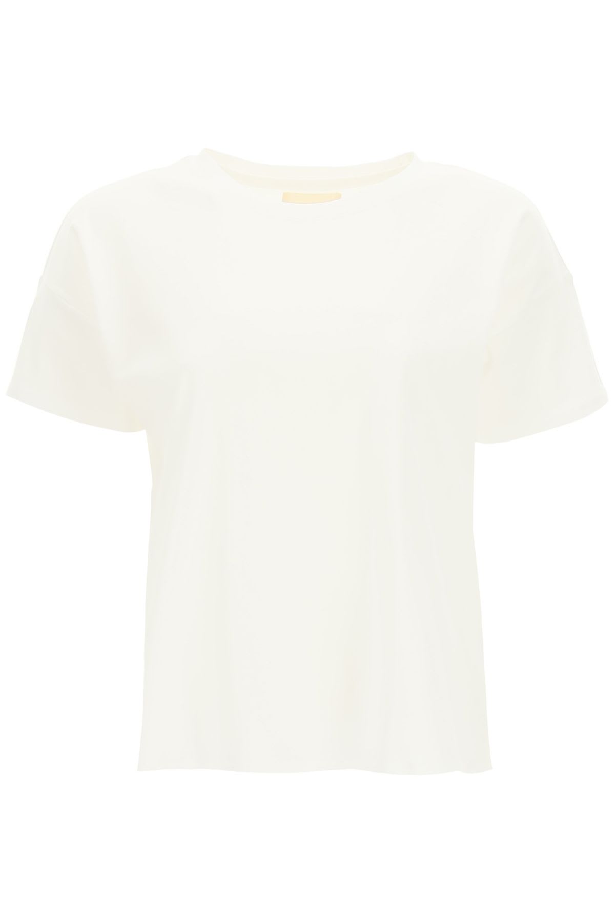 Loulou Studio Basic T-shirt With Logo Embroidery