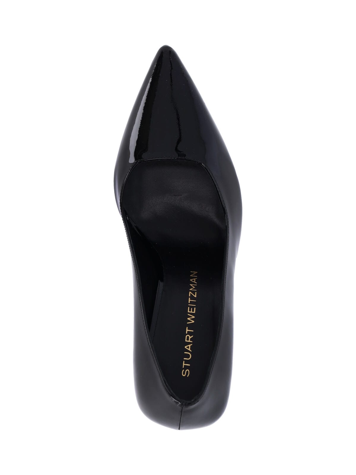 Stuart Weitzman Vinnie 85 Pumps In Black Patent Leather In Black