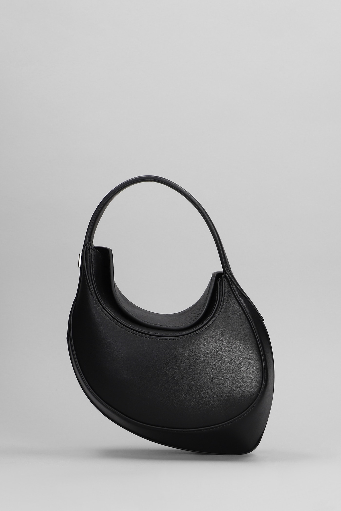 MUGLER HAND BAG IN BLACK LEATHER 