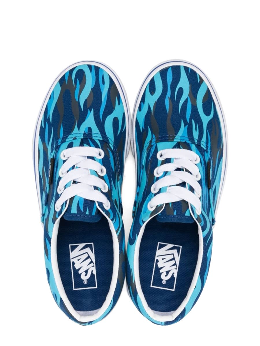 Vans Era Flame-print Sneakers In Azure