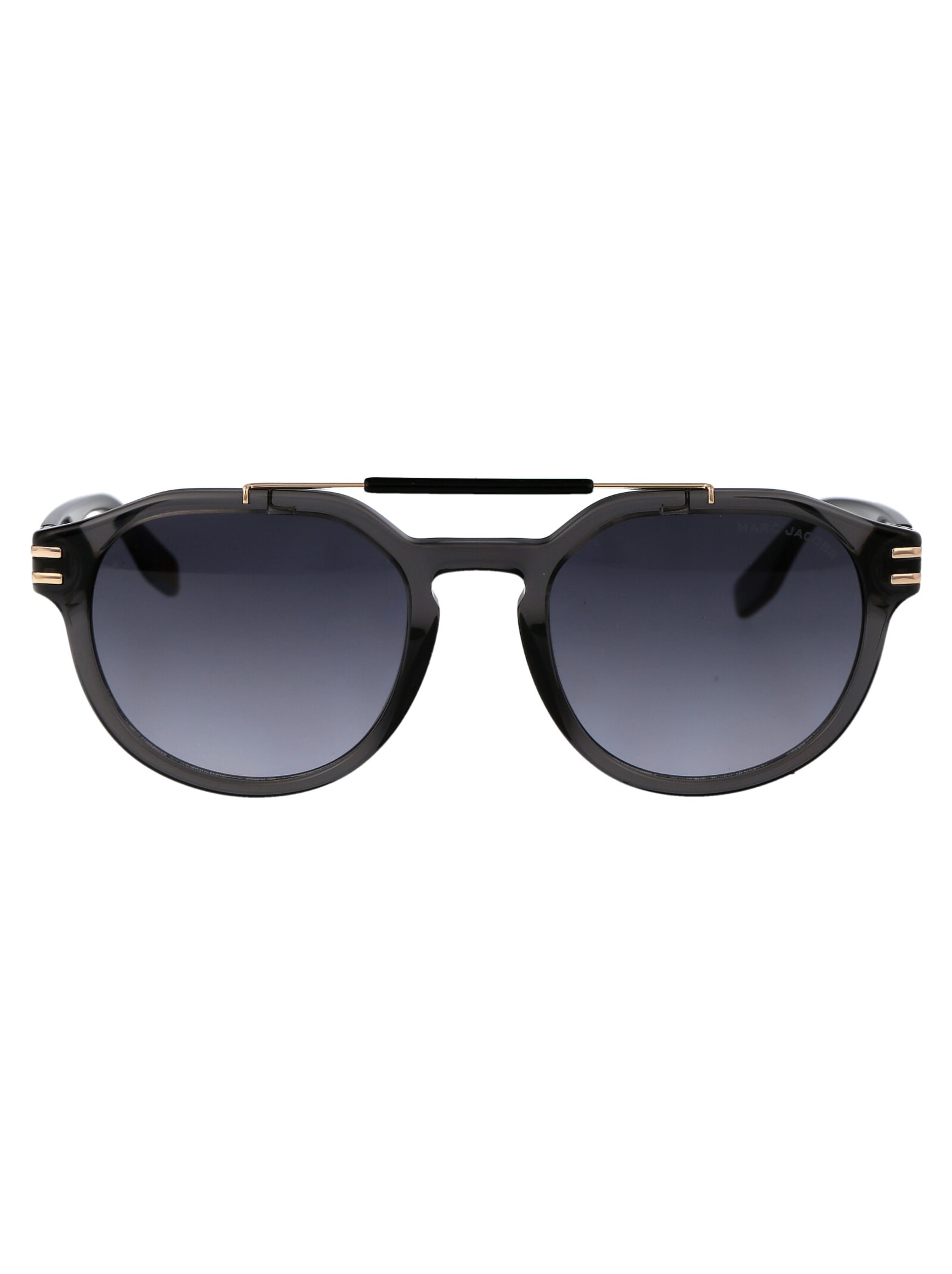 Shop Marc Jacobs Marc 675/s Sunglasses In Ft39o Grey Gold