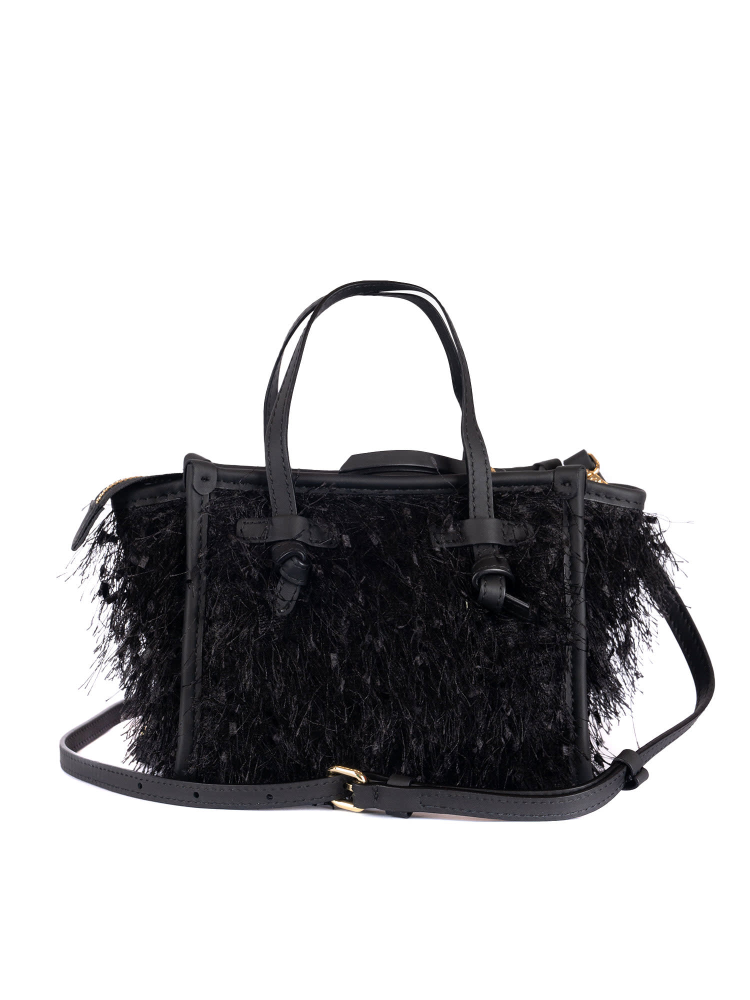 Gianni Chiarini Leather And Fabric Bag