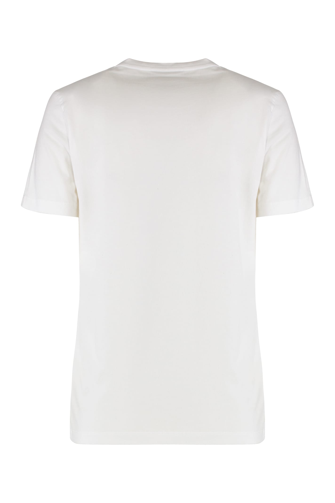 Maison Kitsuné Cotton Crew-neck T-shirt In White