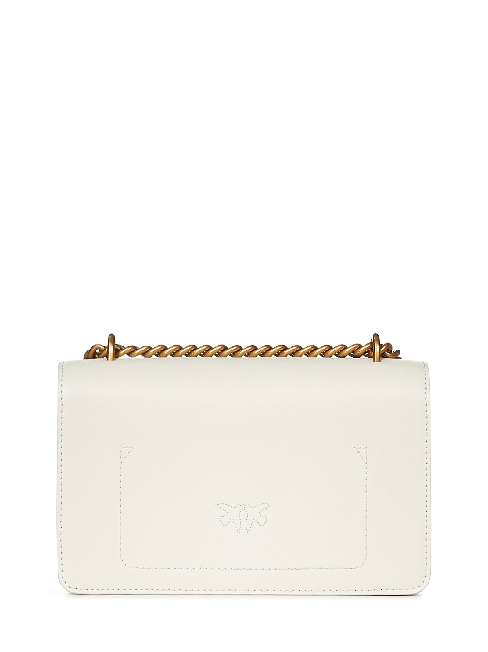 Shop Pinko Mini Love Bag One Shoulder Bag In White