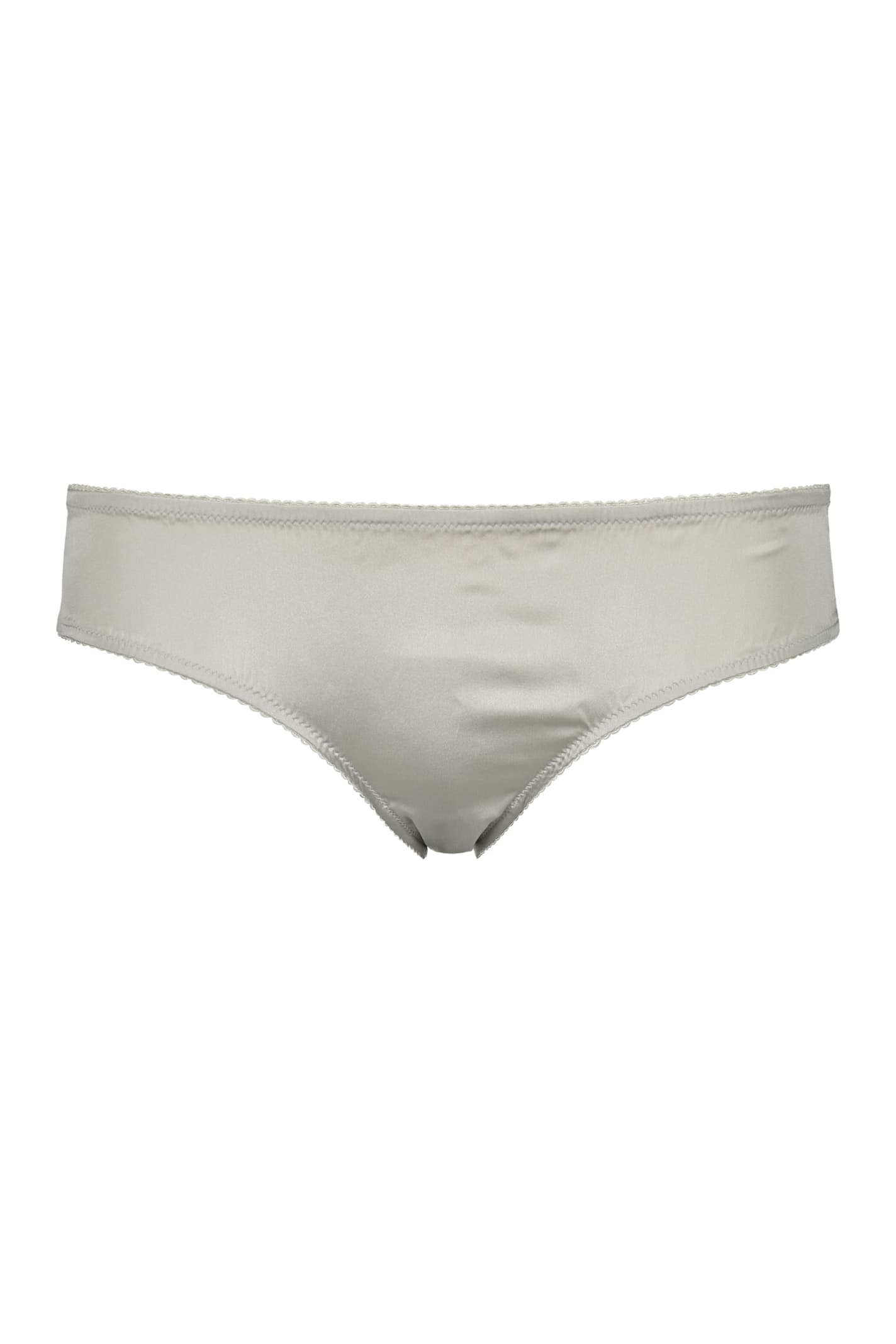 Shop Dolce & Gabbana Plain Color Briefs In Light Gray