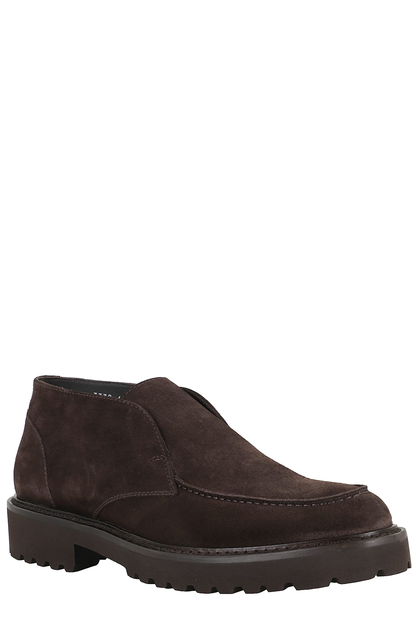 Doucal's Dark Brown Suede Slip-on Ankle Boots In Brown